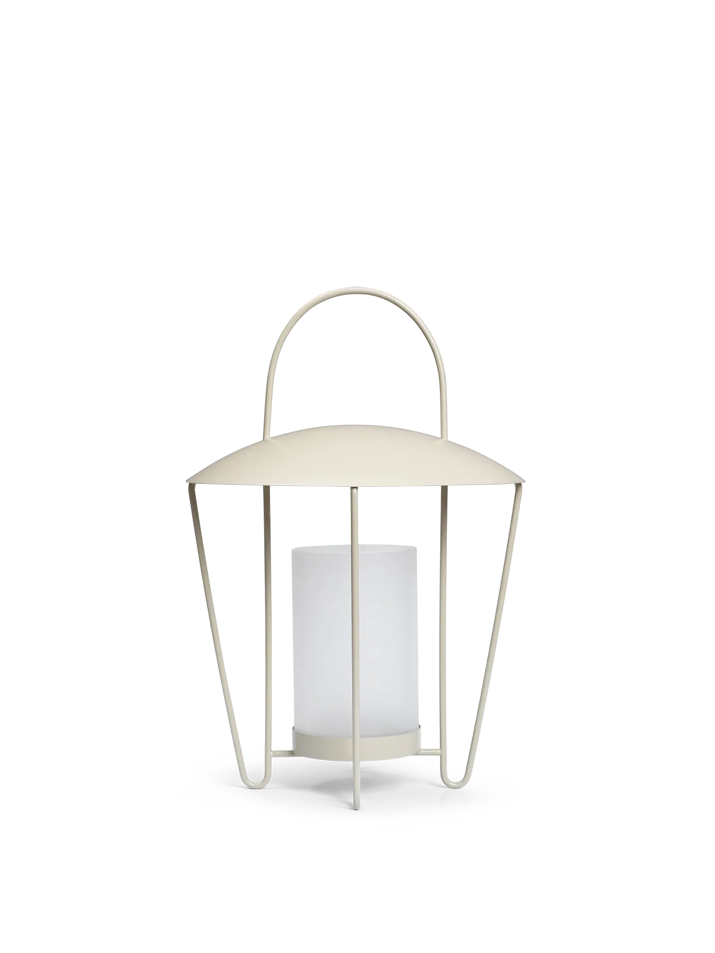 Abri Lantern - Cashmere, Stainless Steel