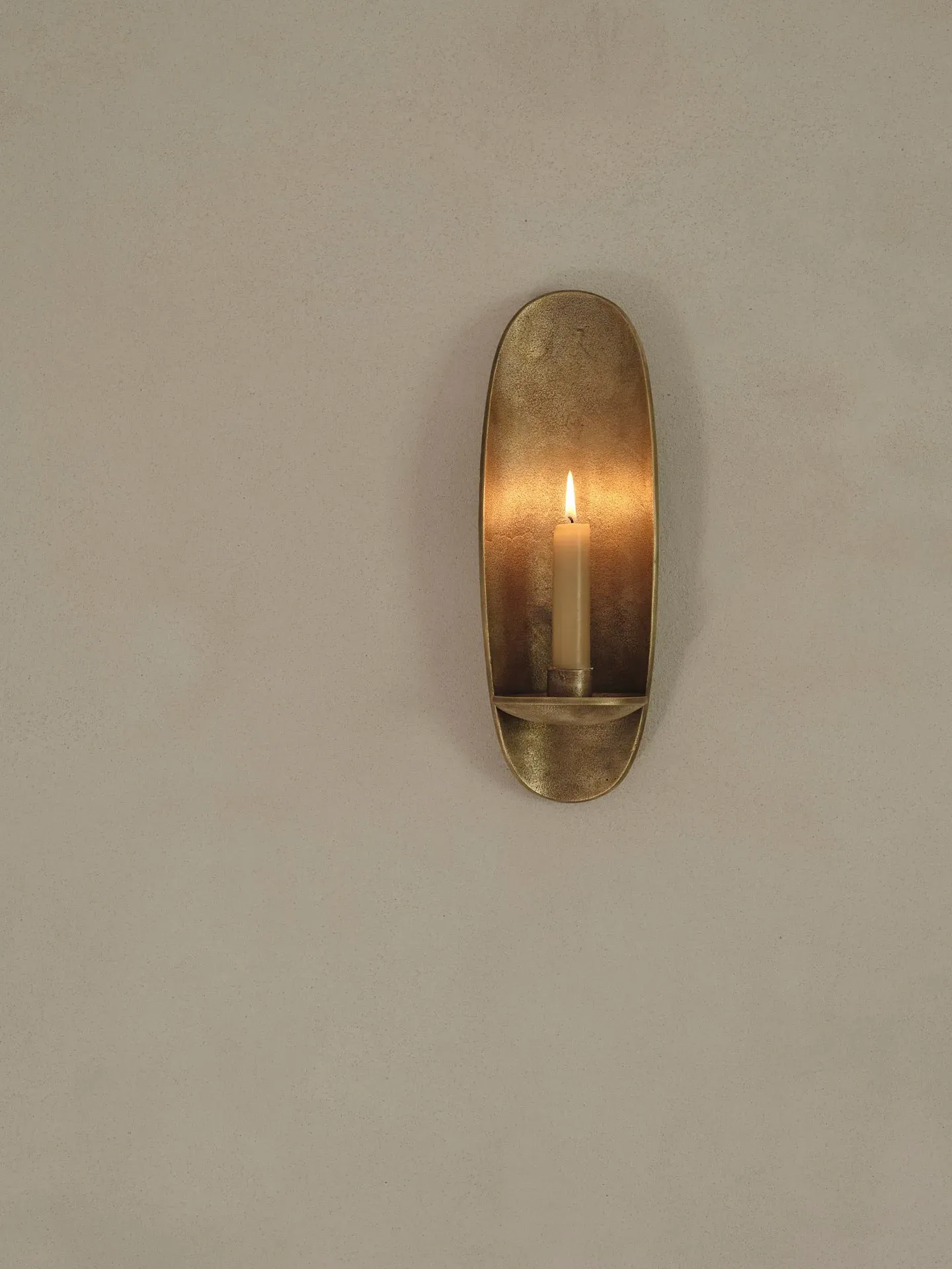 Agapé Wall Candle Holder - Brass