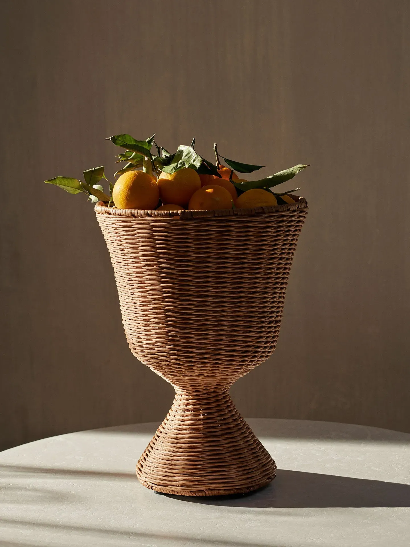 Agnes Low Plant Stand - Natural, Rattan