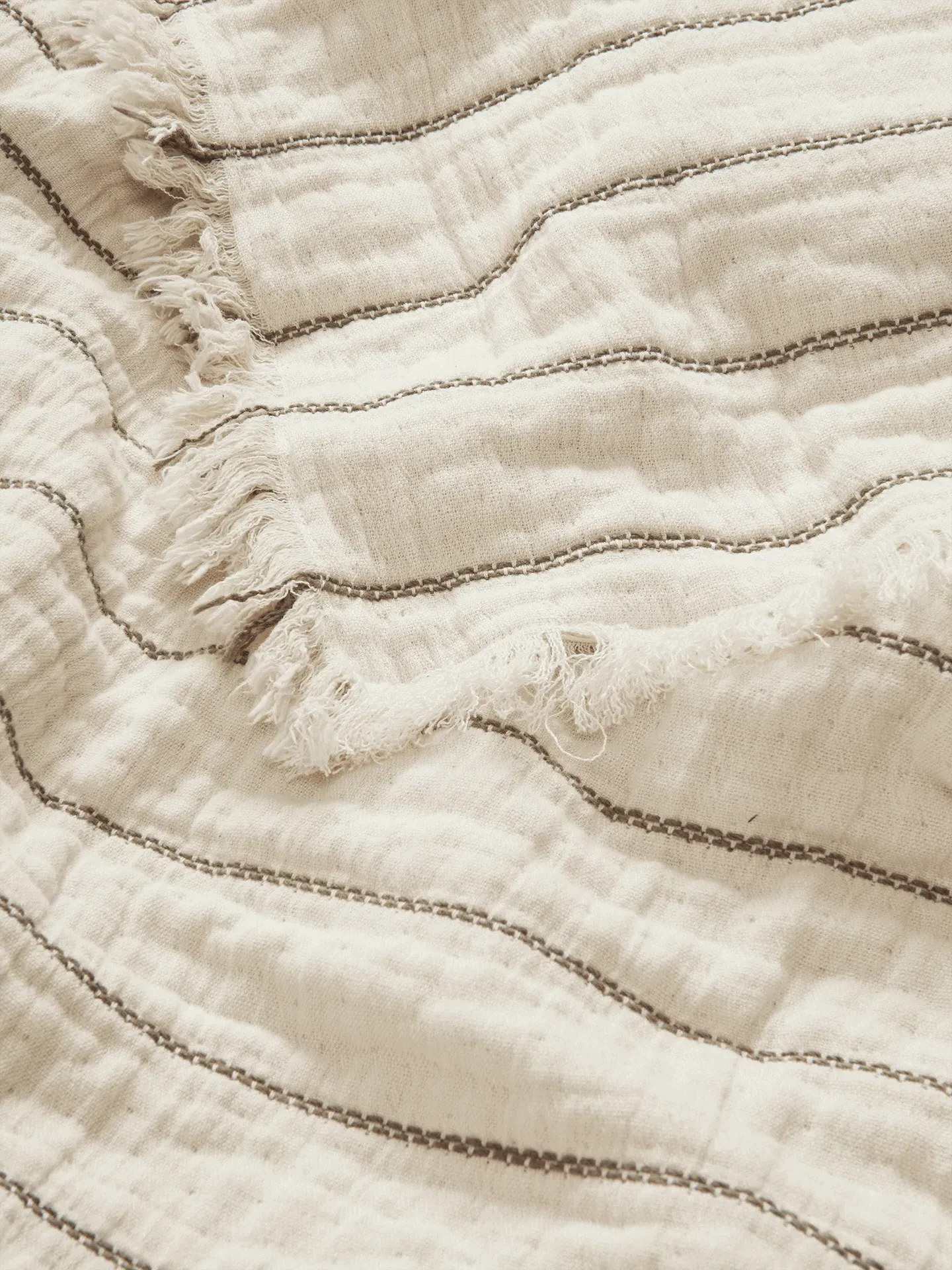 Aires Double Bedspread - Undyed, Organic Cotton