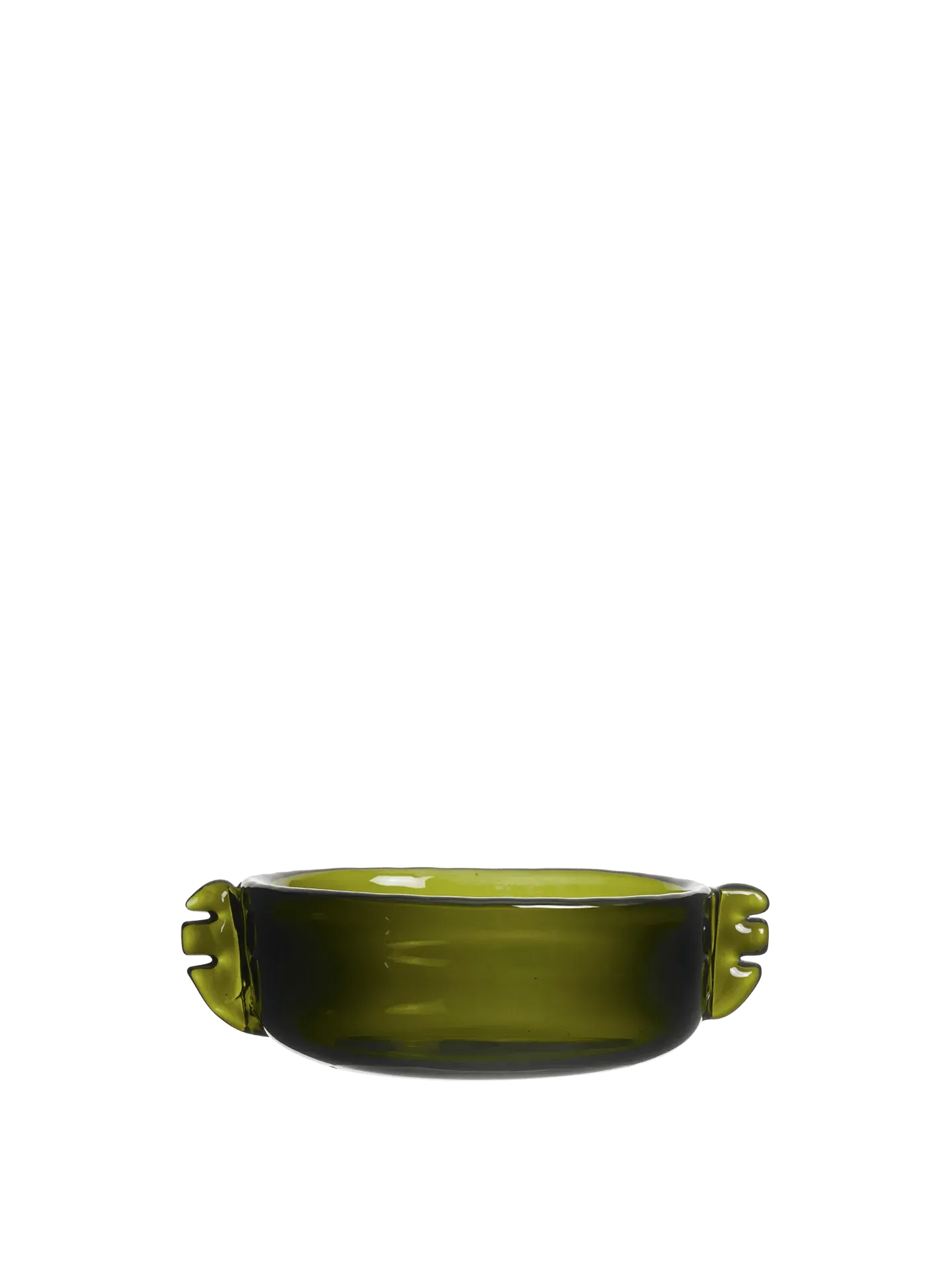 Alas Large Bowl - Moss Green, Glass