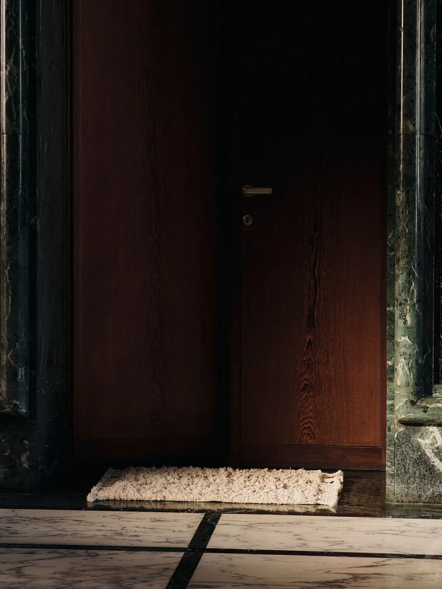 Amass Long Pile Mat - Off-White, Cotton