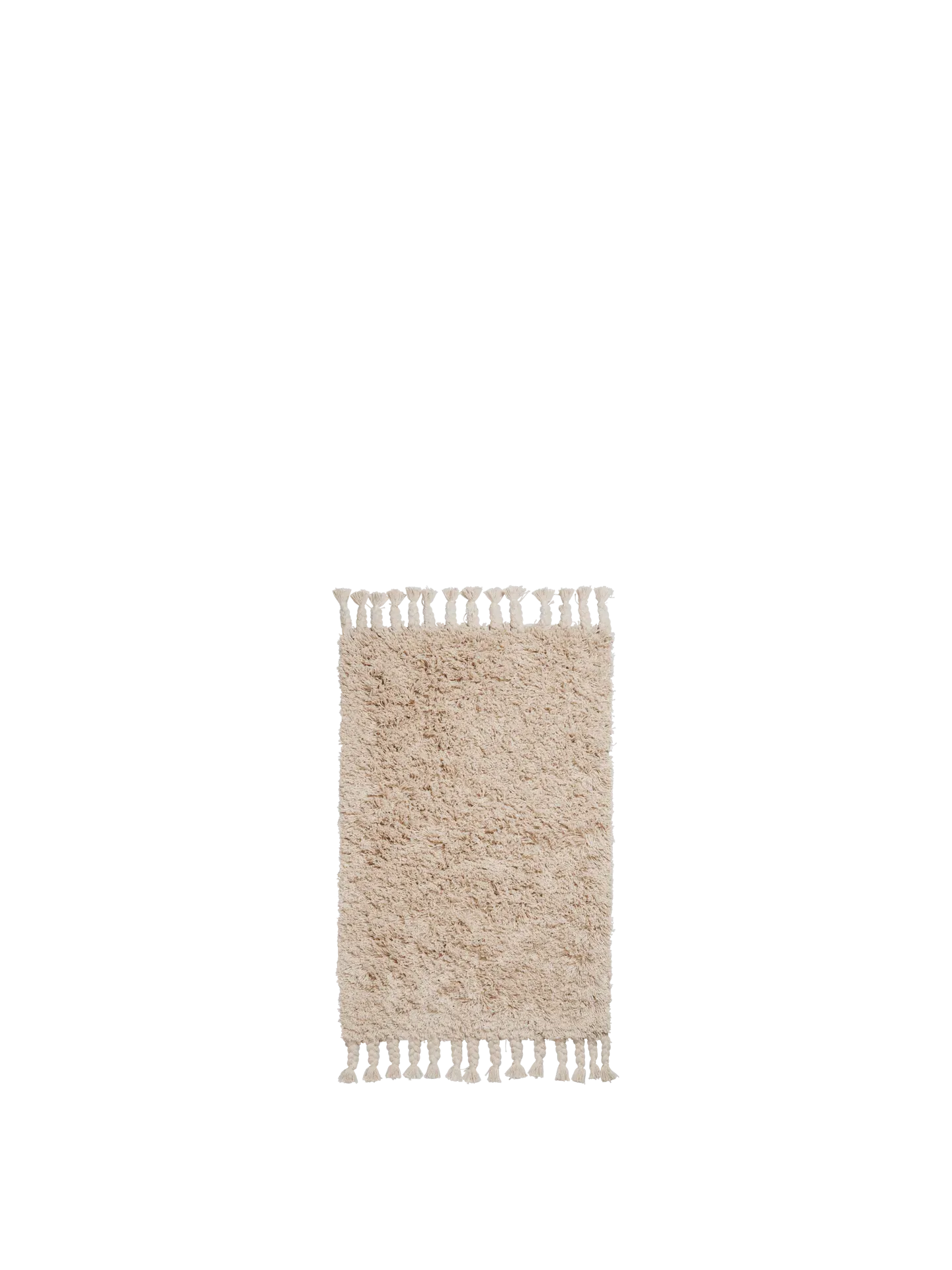 Amass Long Pile Mat - Off-White, Cotton image