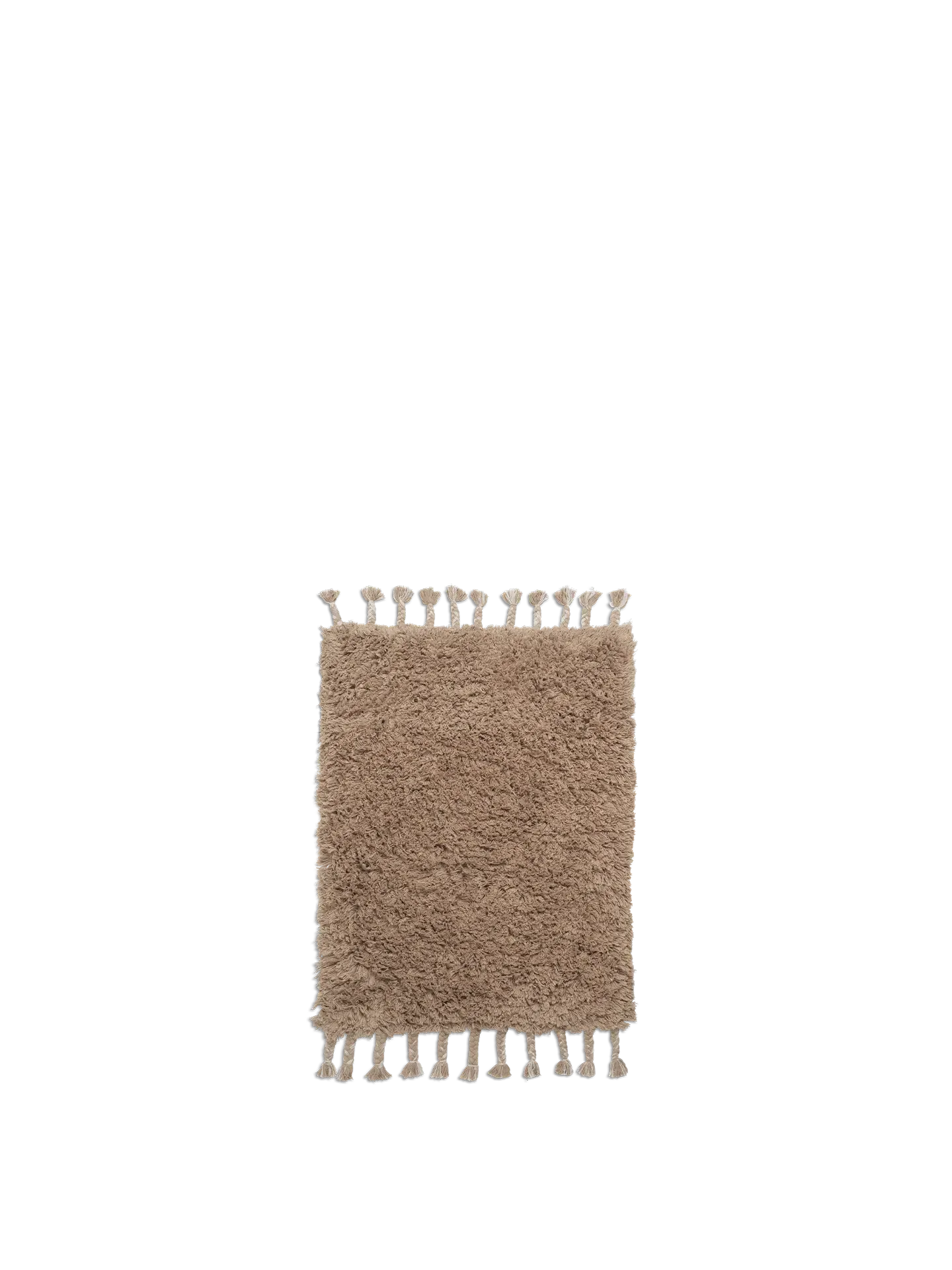 Amass Long Pile Mat - White Pepper, Cotton