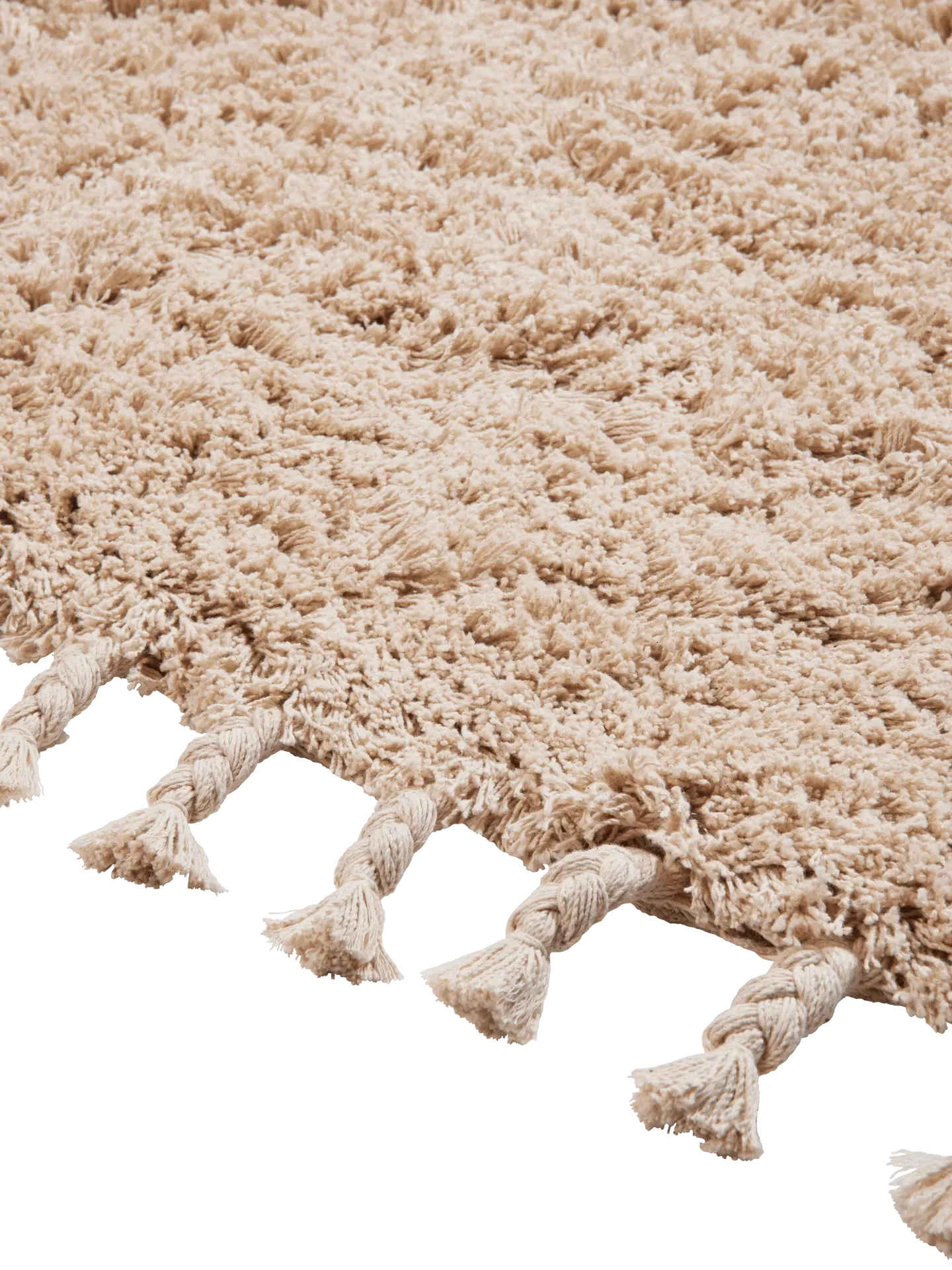 Amass Long Pile Runner - Off-White, Cotton