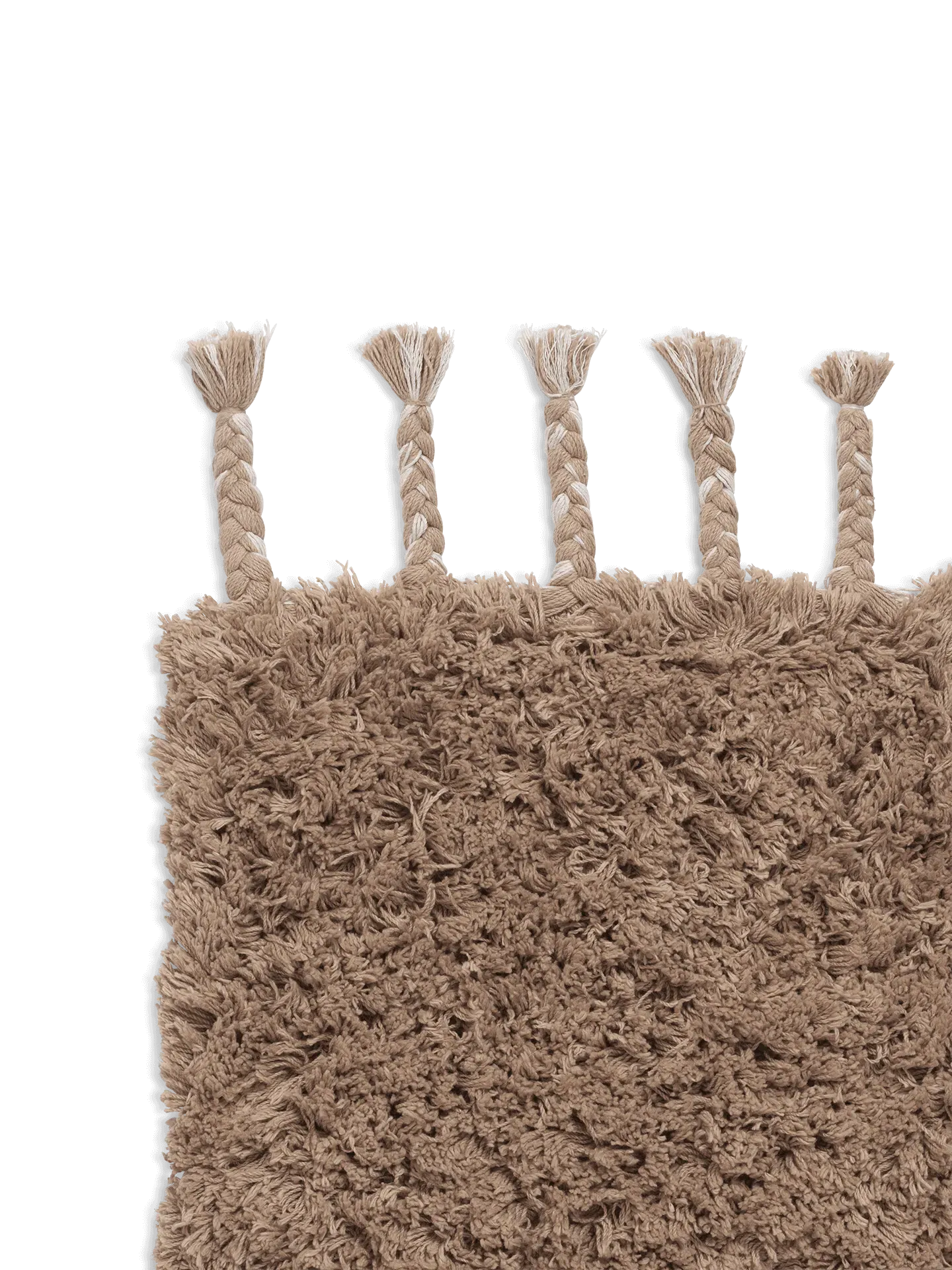 Amass Long Pile Runner - White Pepper, Cotton