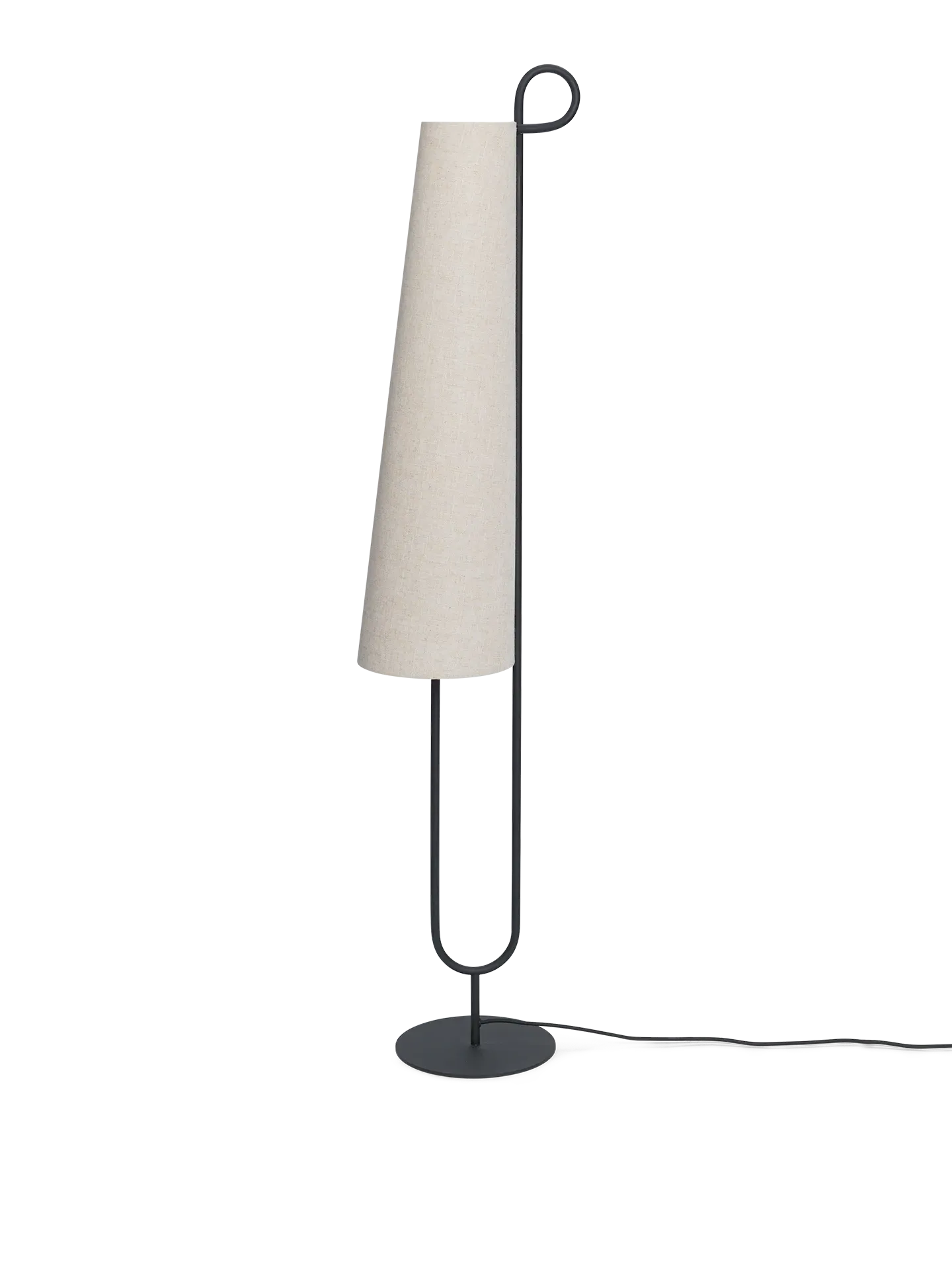 Ancora Floor Lamp - Black, Natural image