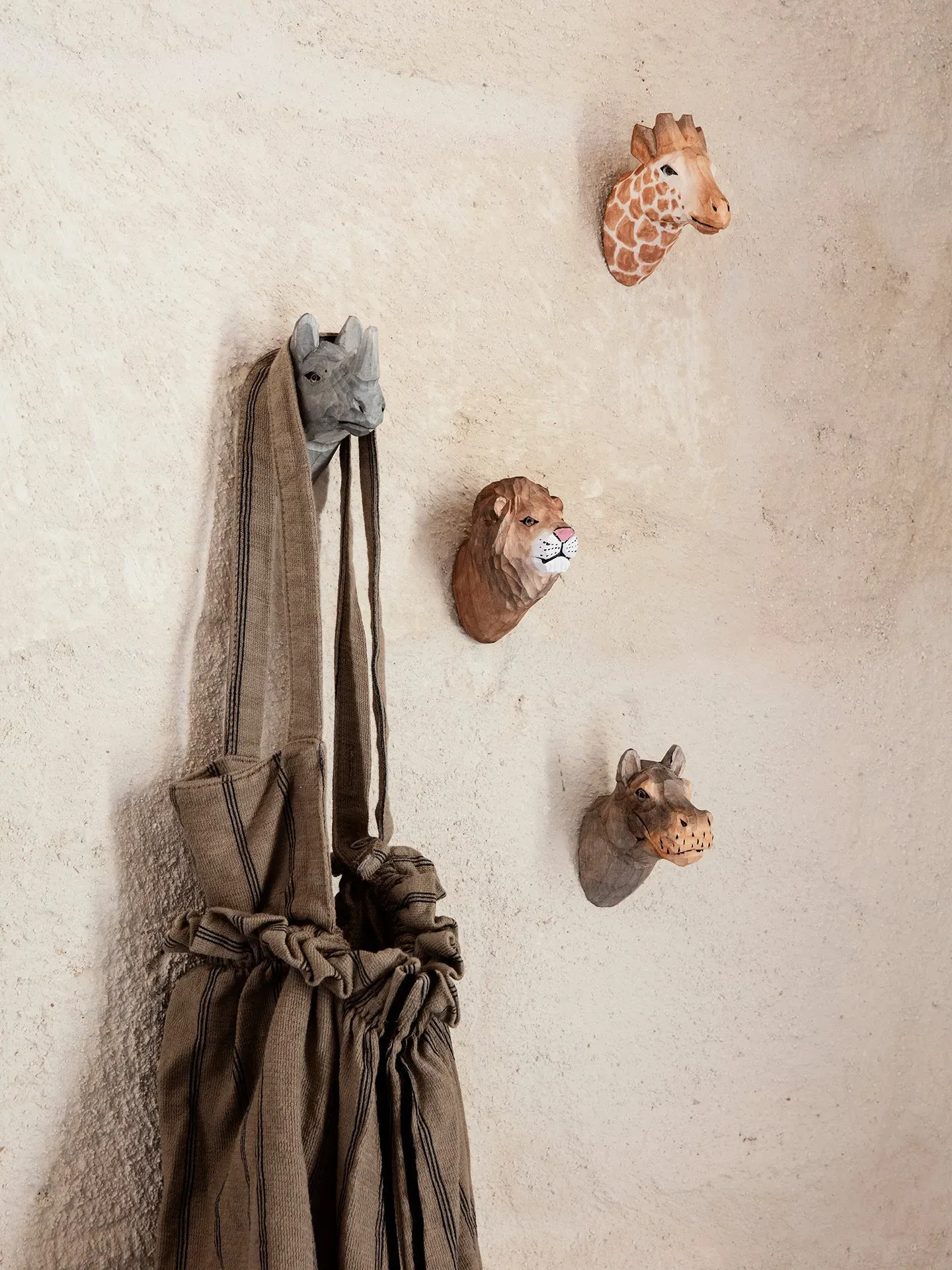 Animal Hand-Carved Hook - Giraffe