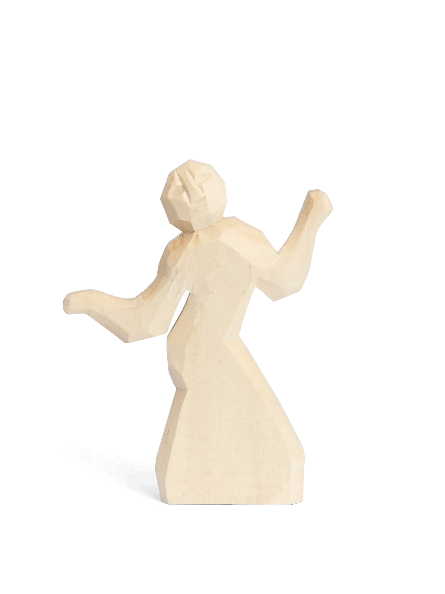Anna Hand-Carved Figure - Natural