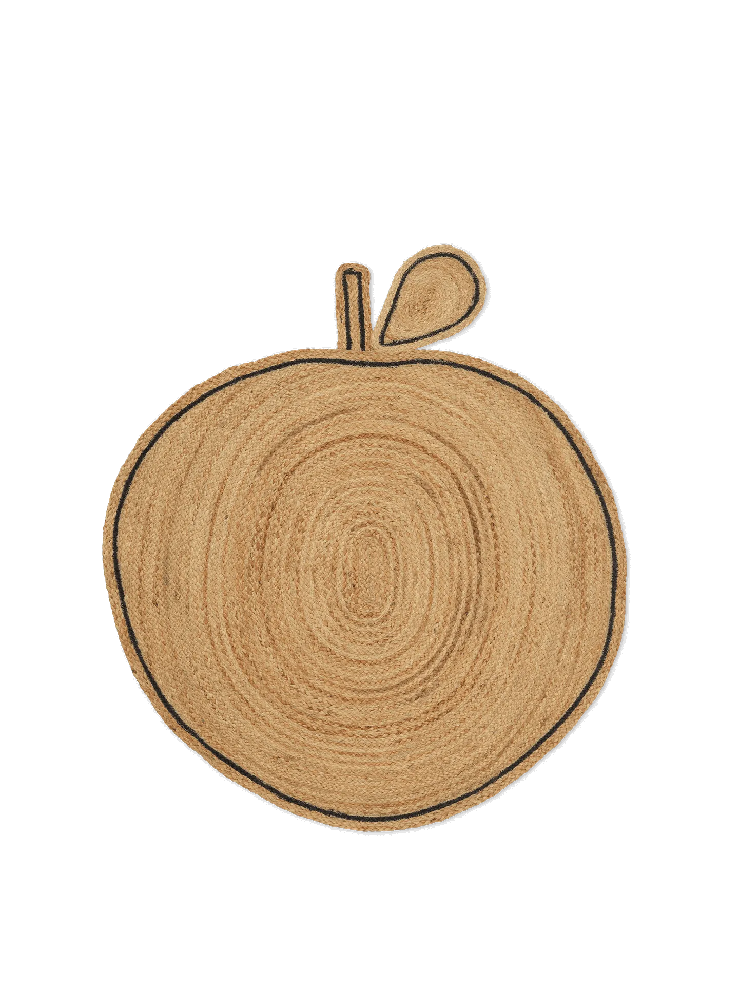 Apple Braided Jute Rug - Natural image