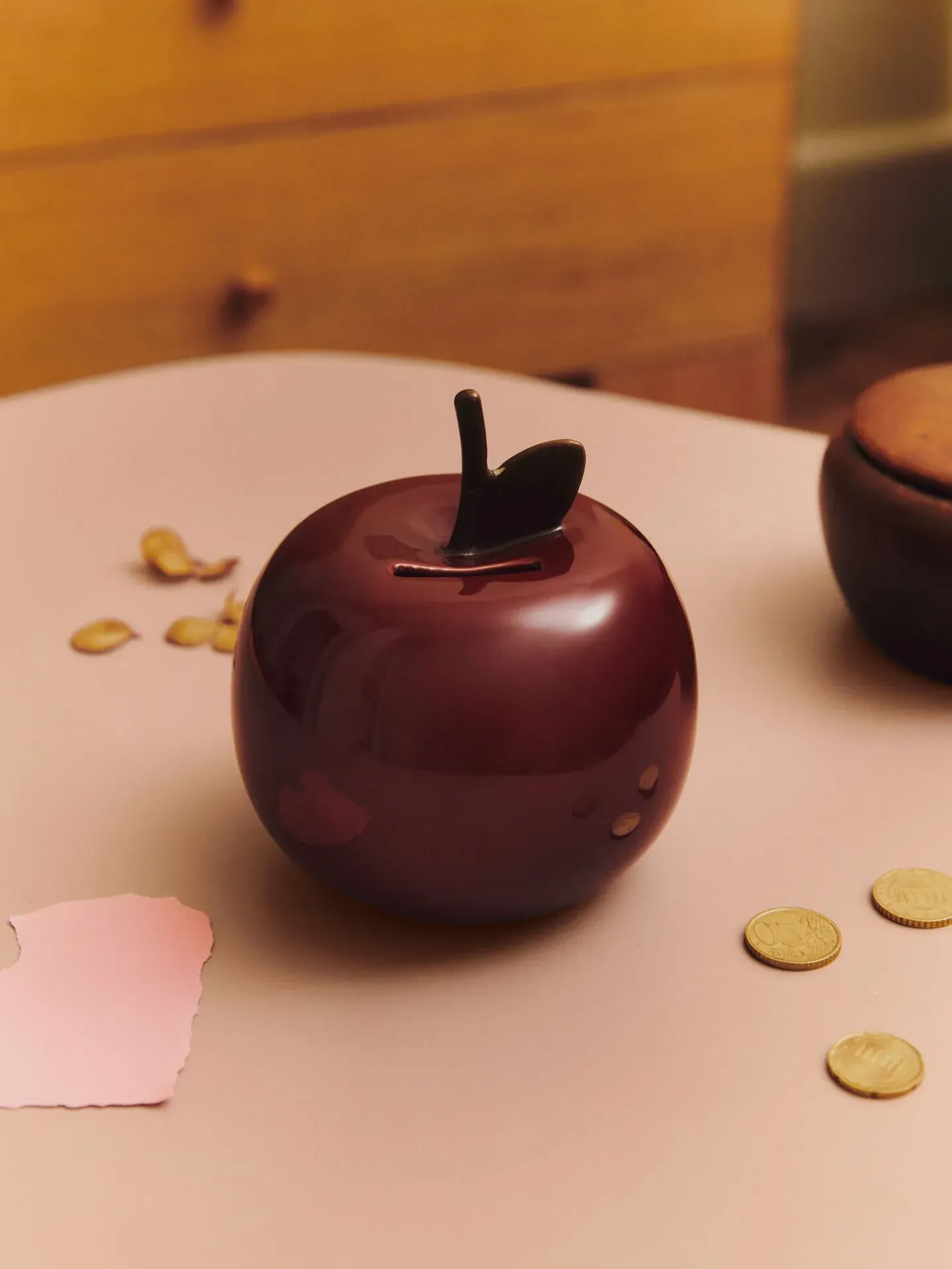 Apple Money Bank - Deep Red