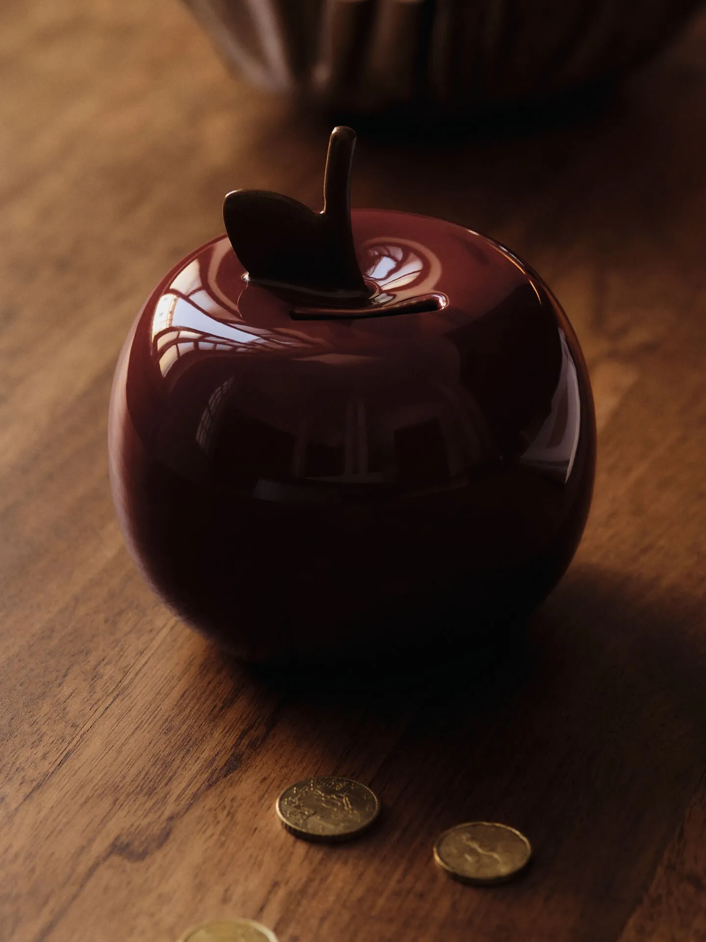 Apple Money Bank - Deep Red