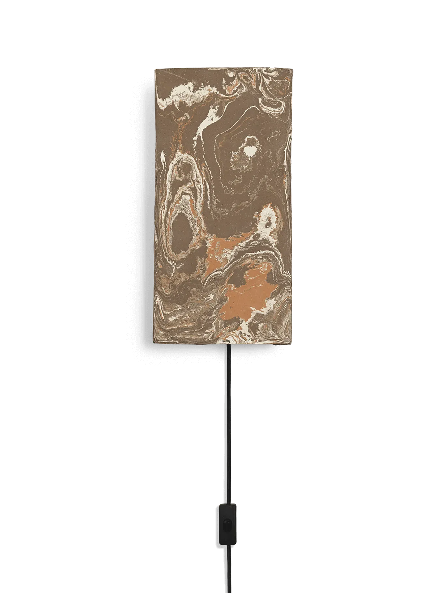 Argilla Rectangular Wall Lamp - Marble Mocha, Clay image
