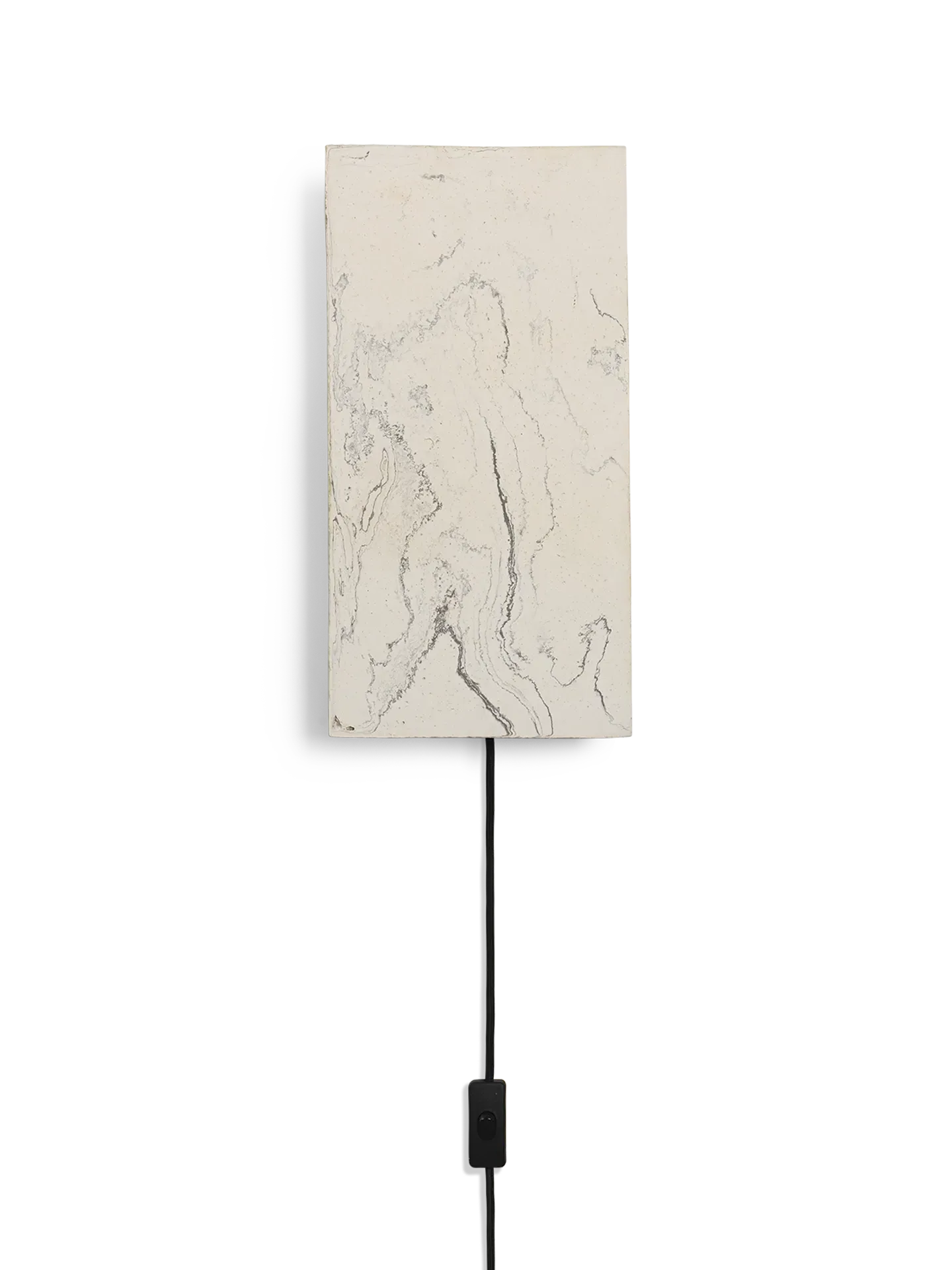Argilla Rectangular Wall Lamp - Marble White, Clay