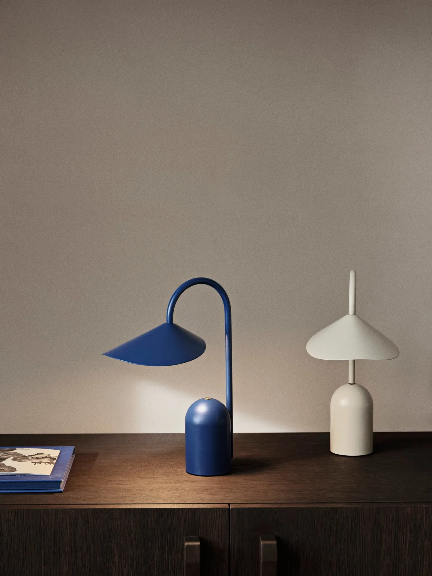 Arum Portable Lamp with Touch Dimmer - Cashmere