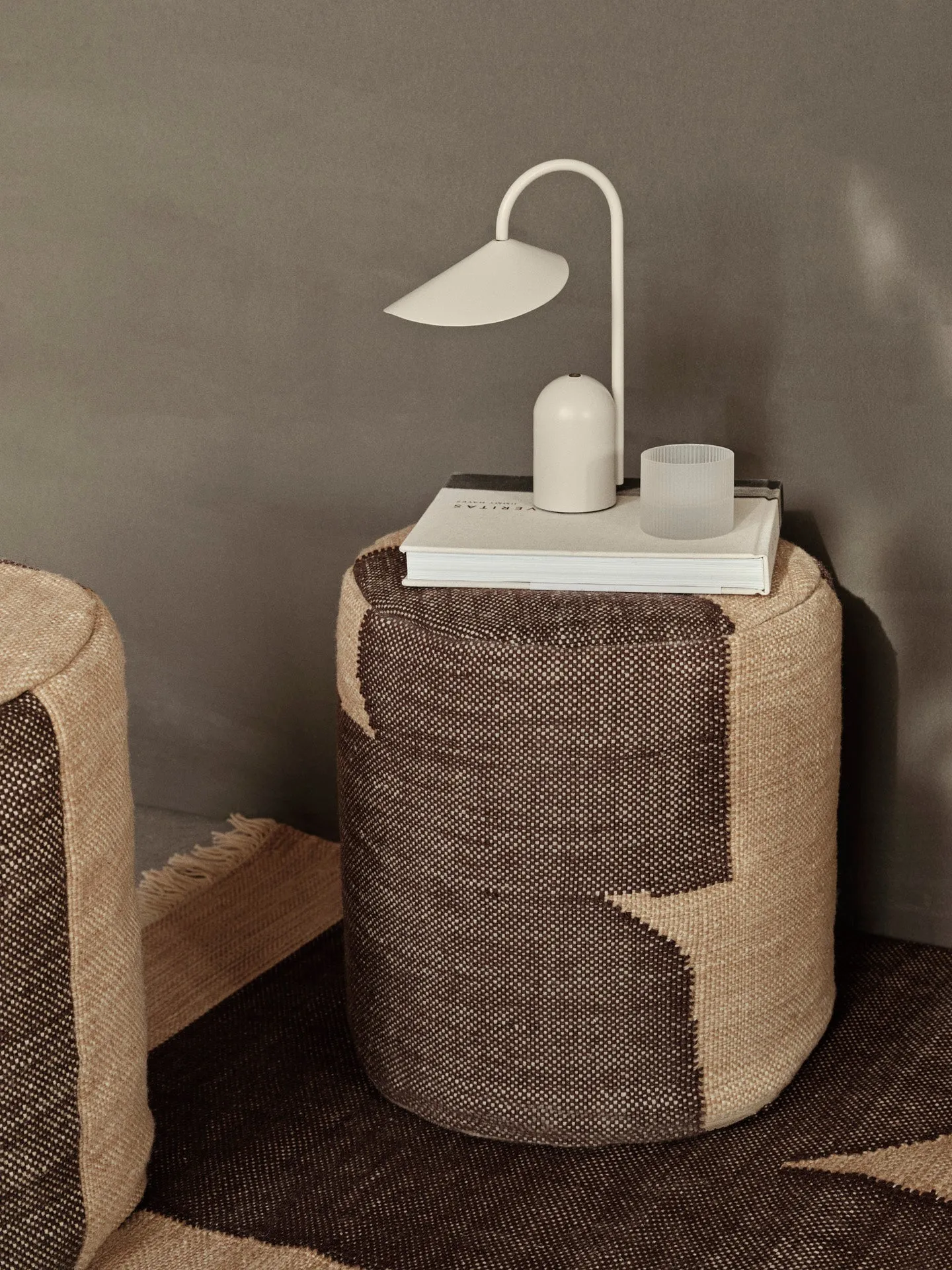 Arum Portable Lamp with Touch Dimmer - Cashmere