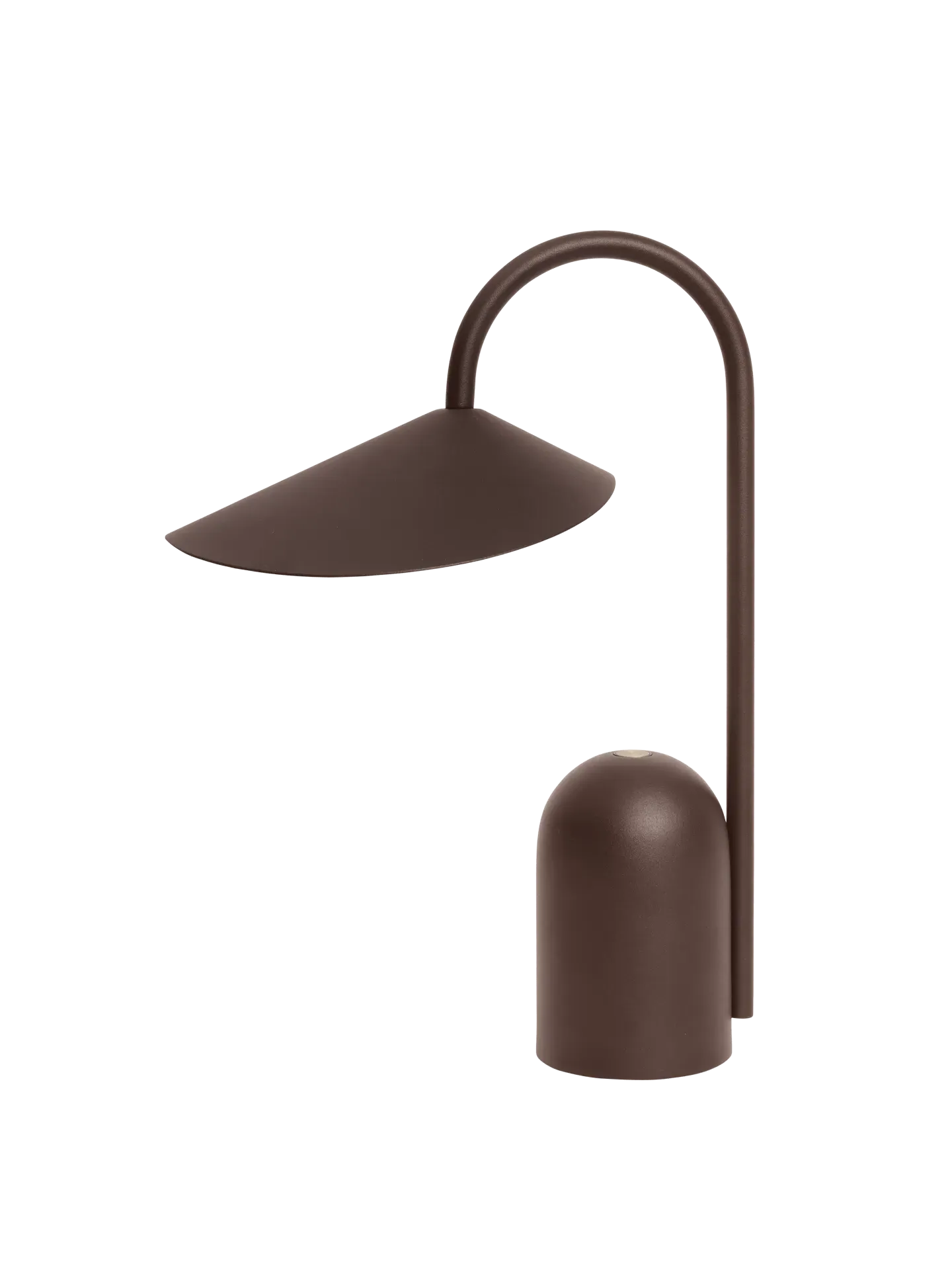 Arum Portable Lamp with Touch Dimmer - Dark Chocolate