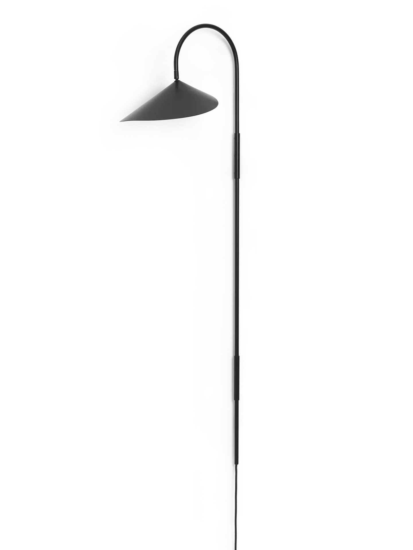 Arum Tall Swivel Wall Lamp - Black