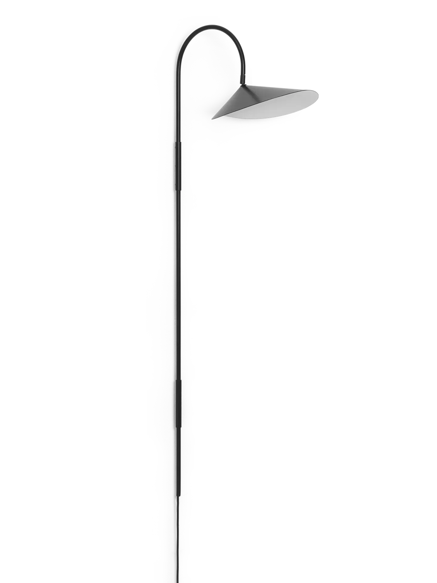 Arum Tall Swivel Wall Lamp - Black