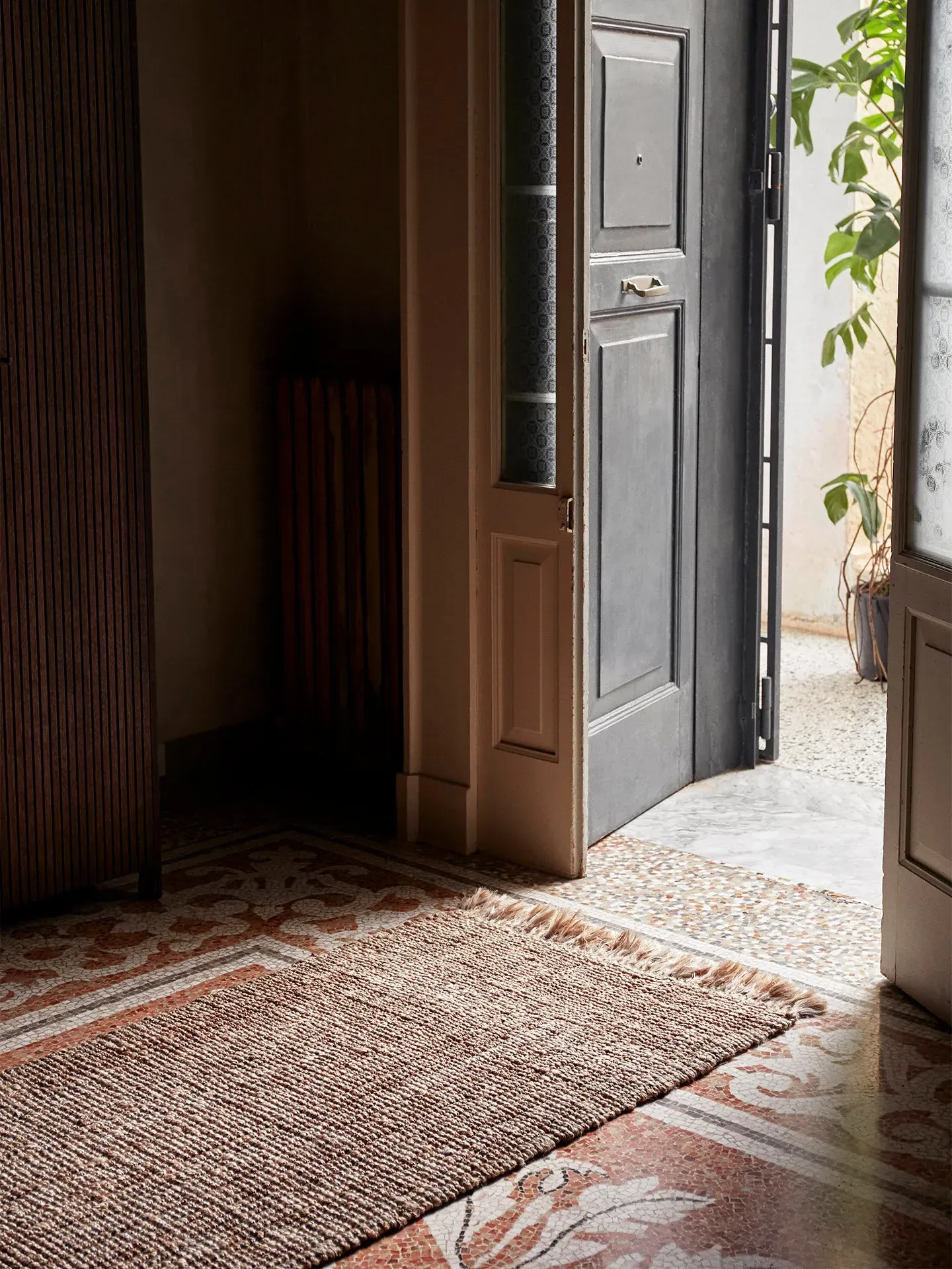 Athens Runner Rug - Natural, Jute