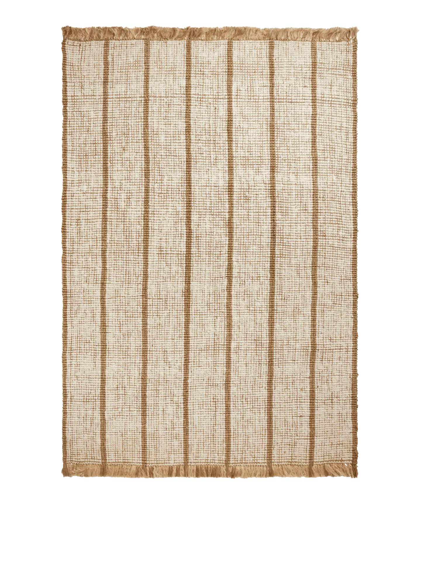 Athens Stripes Rug - Natural/Off-White, Jute