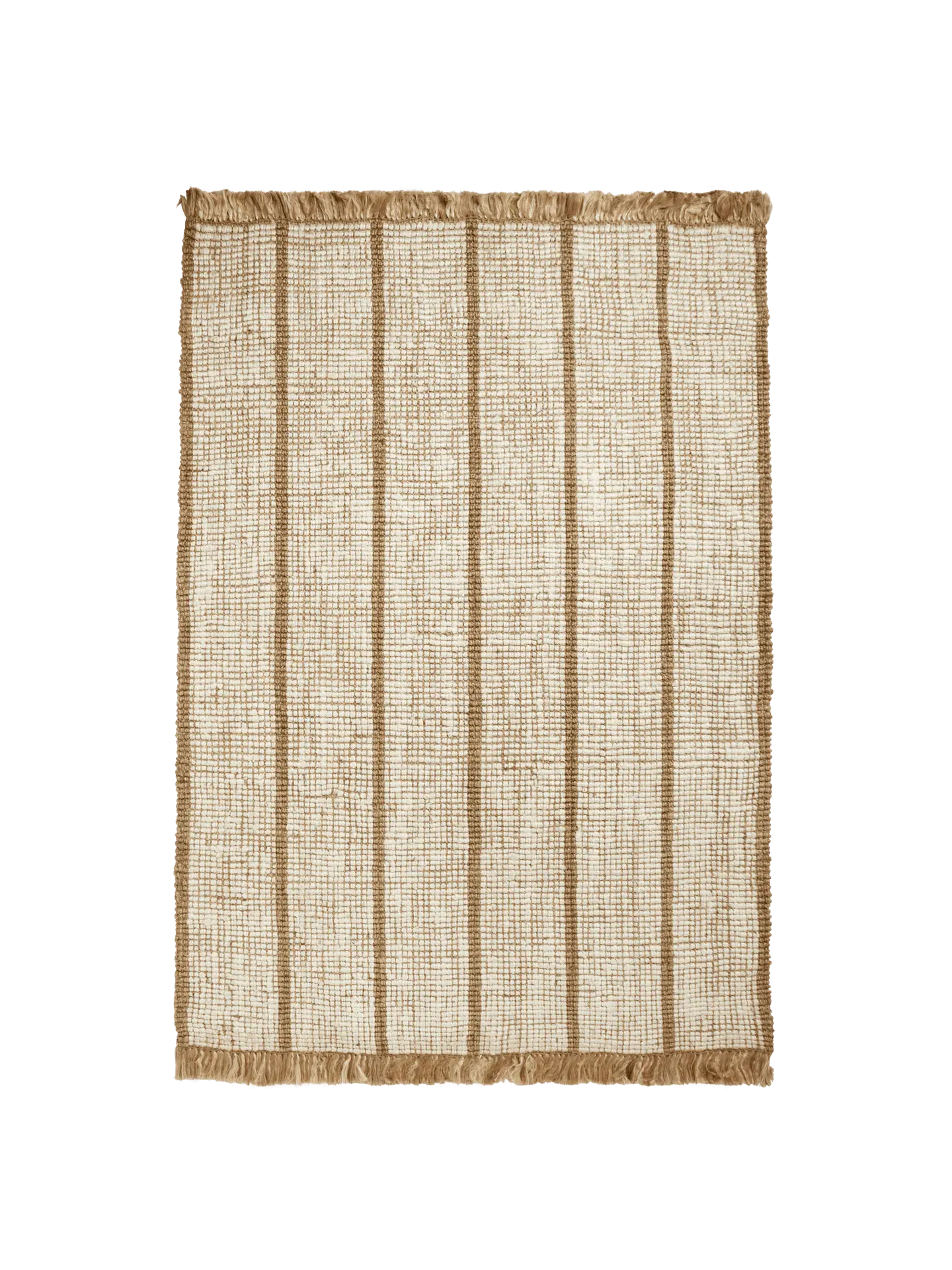 Athens Stripes Rug - Natural/Off-White, Jute