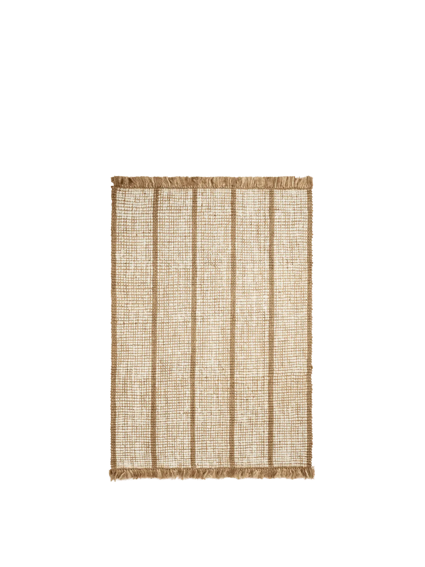 Athens Stripes Rug - Natural/Off-White, Jute