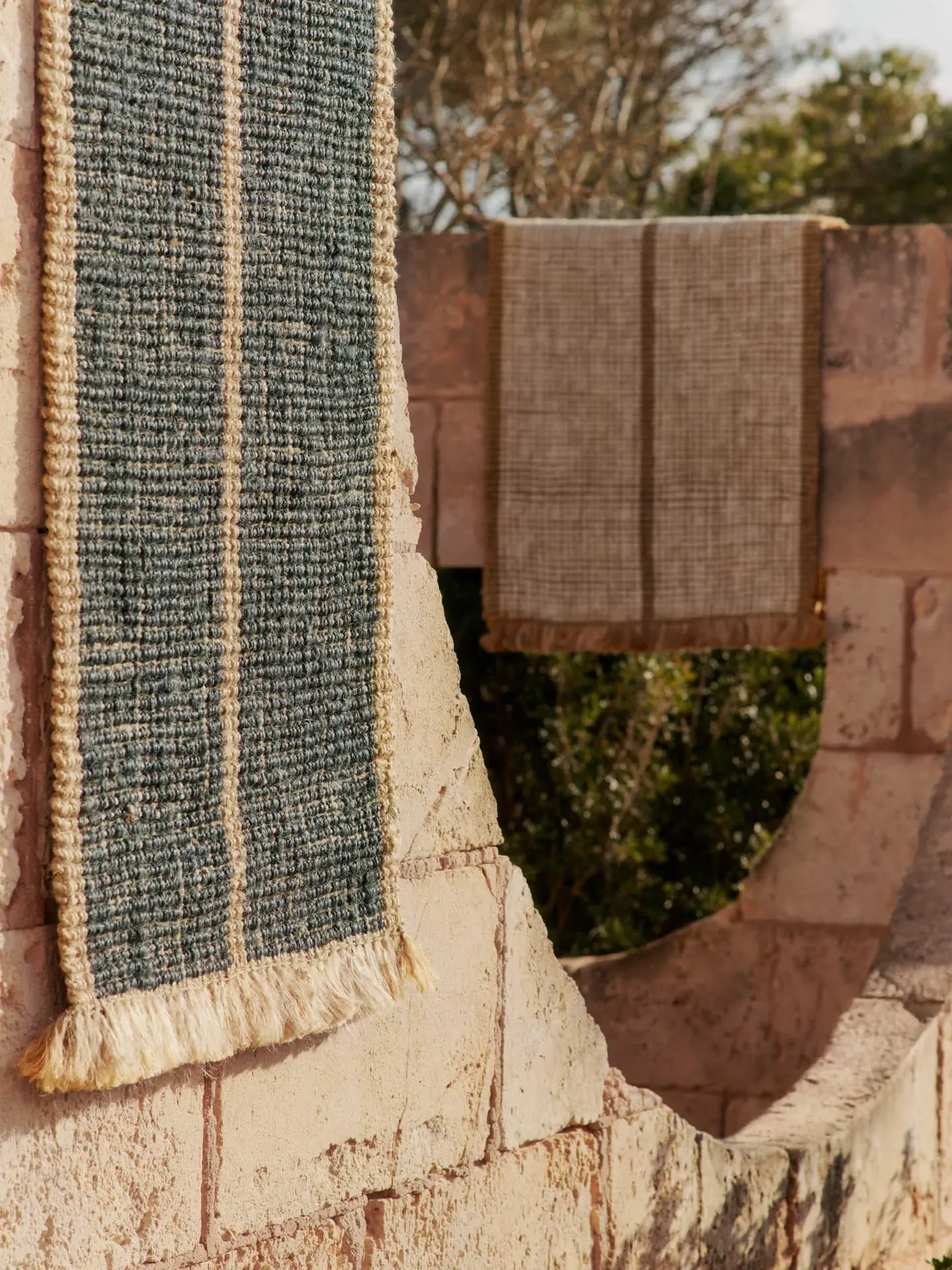 Athens Stripes Runner - Natural, Jute