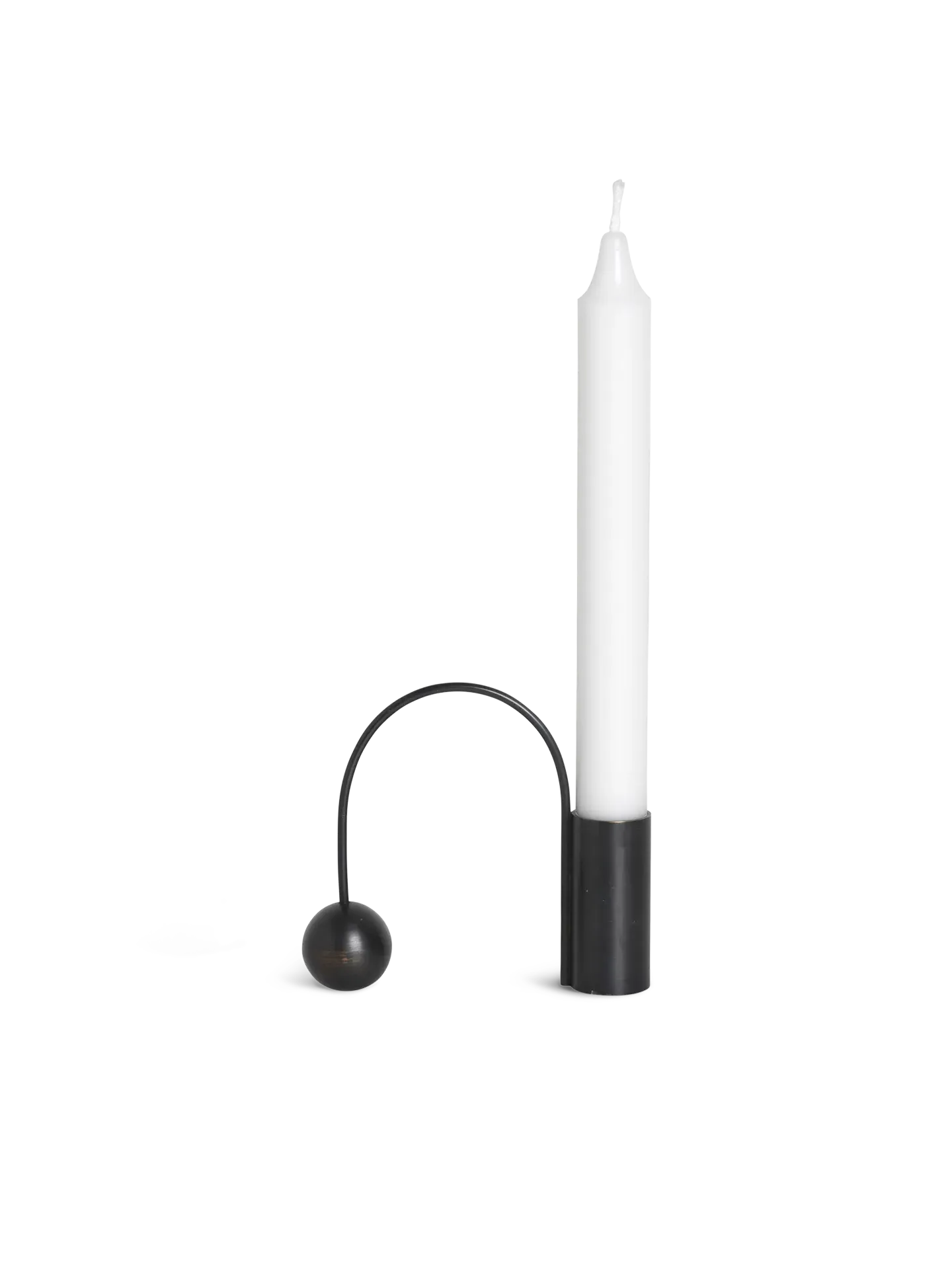 Balance Candle Holder - Black Brass image
