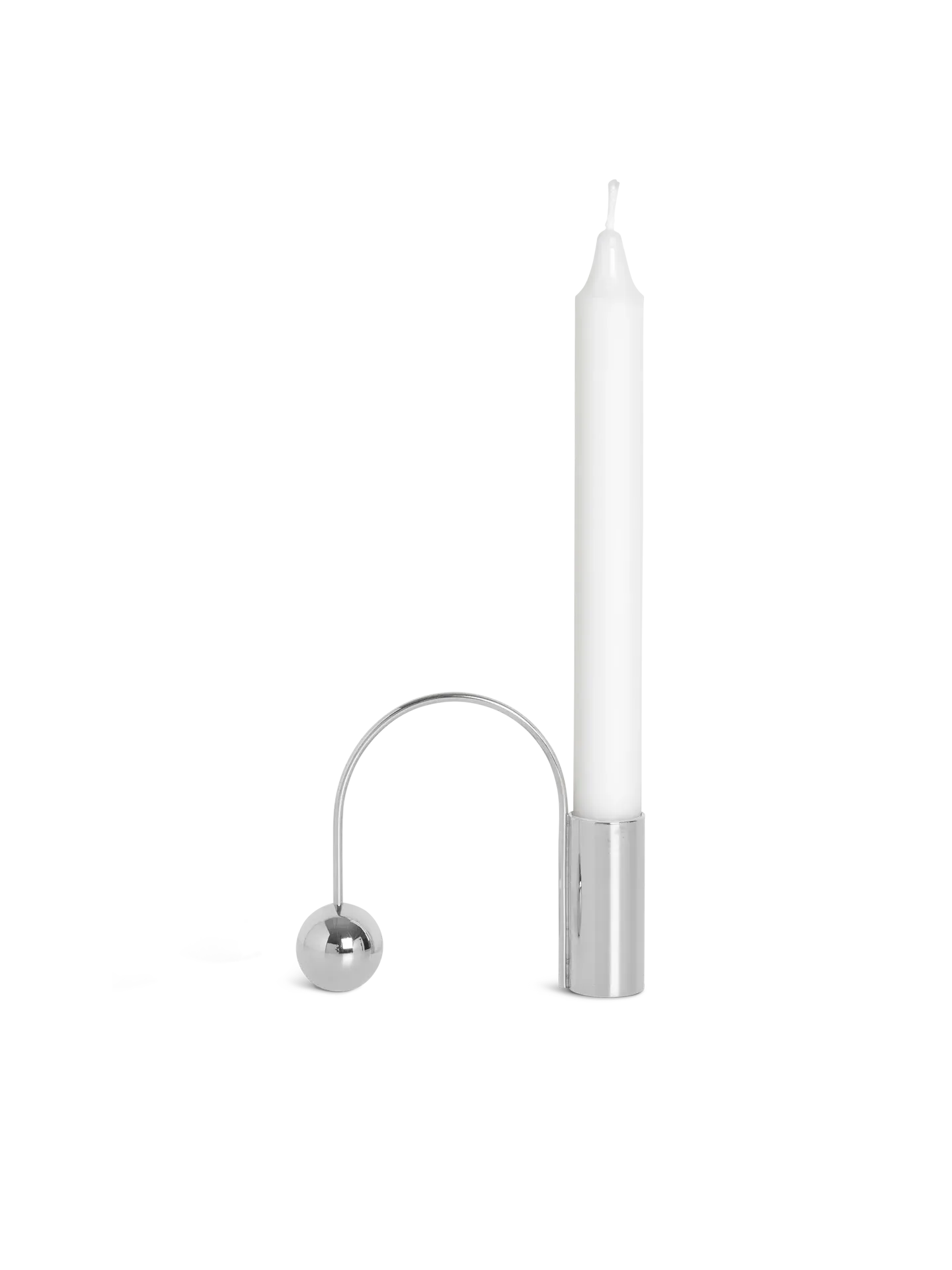 Balance Candle Holder - Chrome