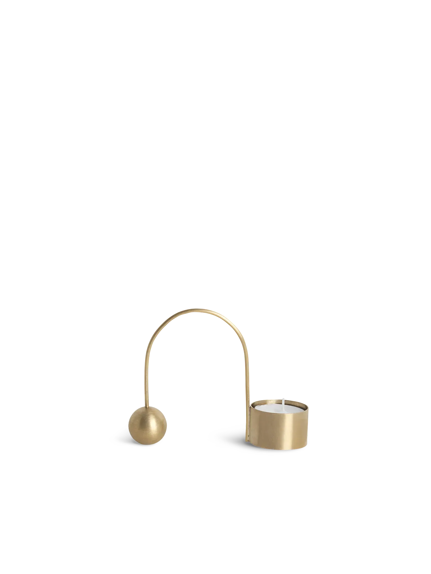 Balance Tealight Holder - Brass image
