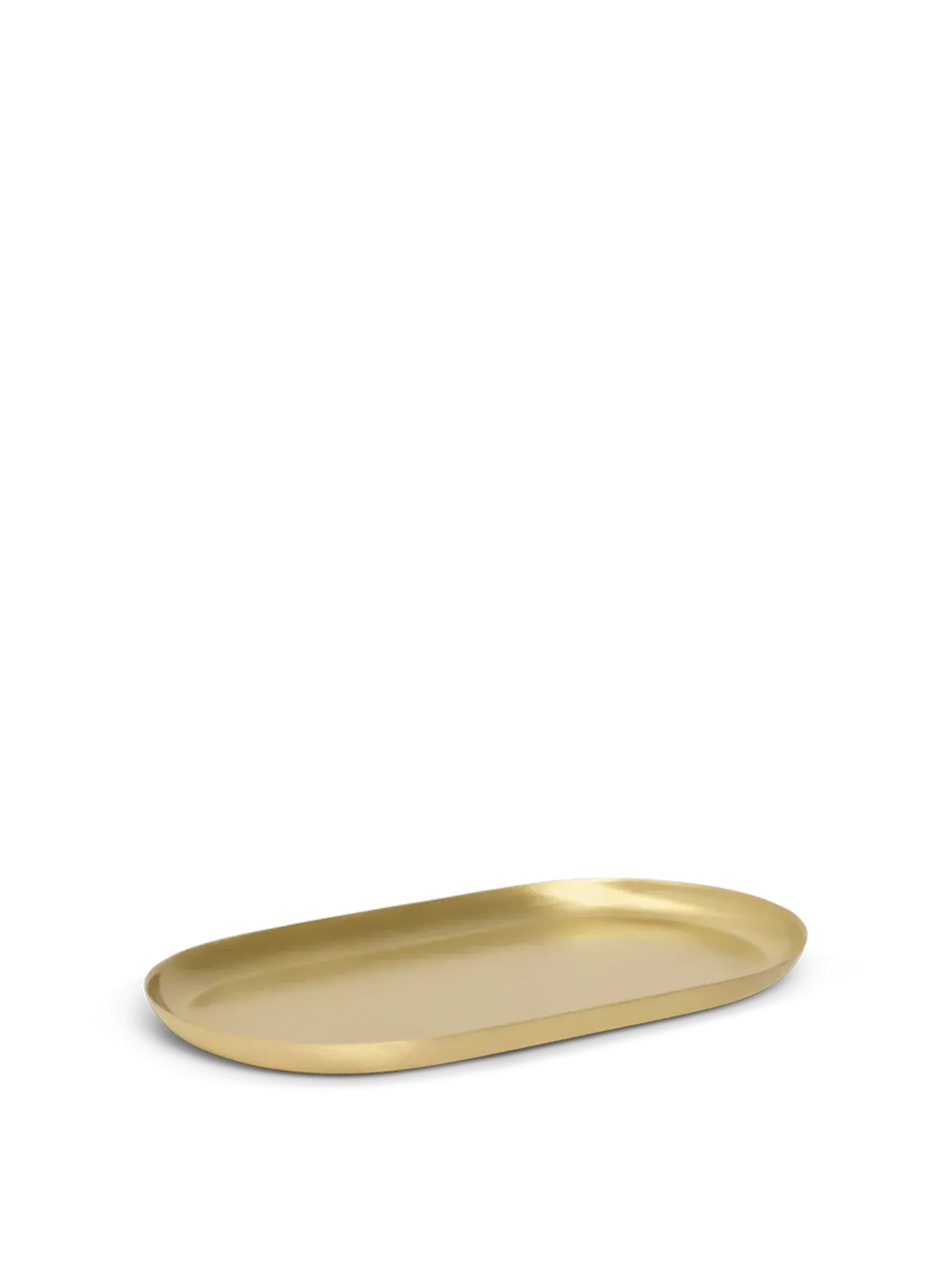 Basho Oval Tray - Brass