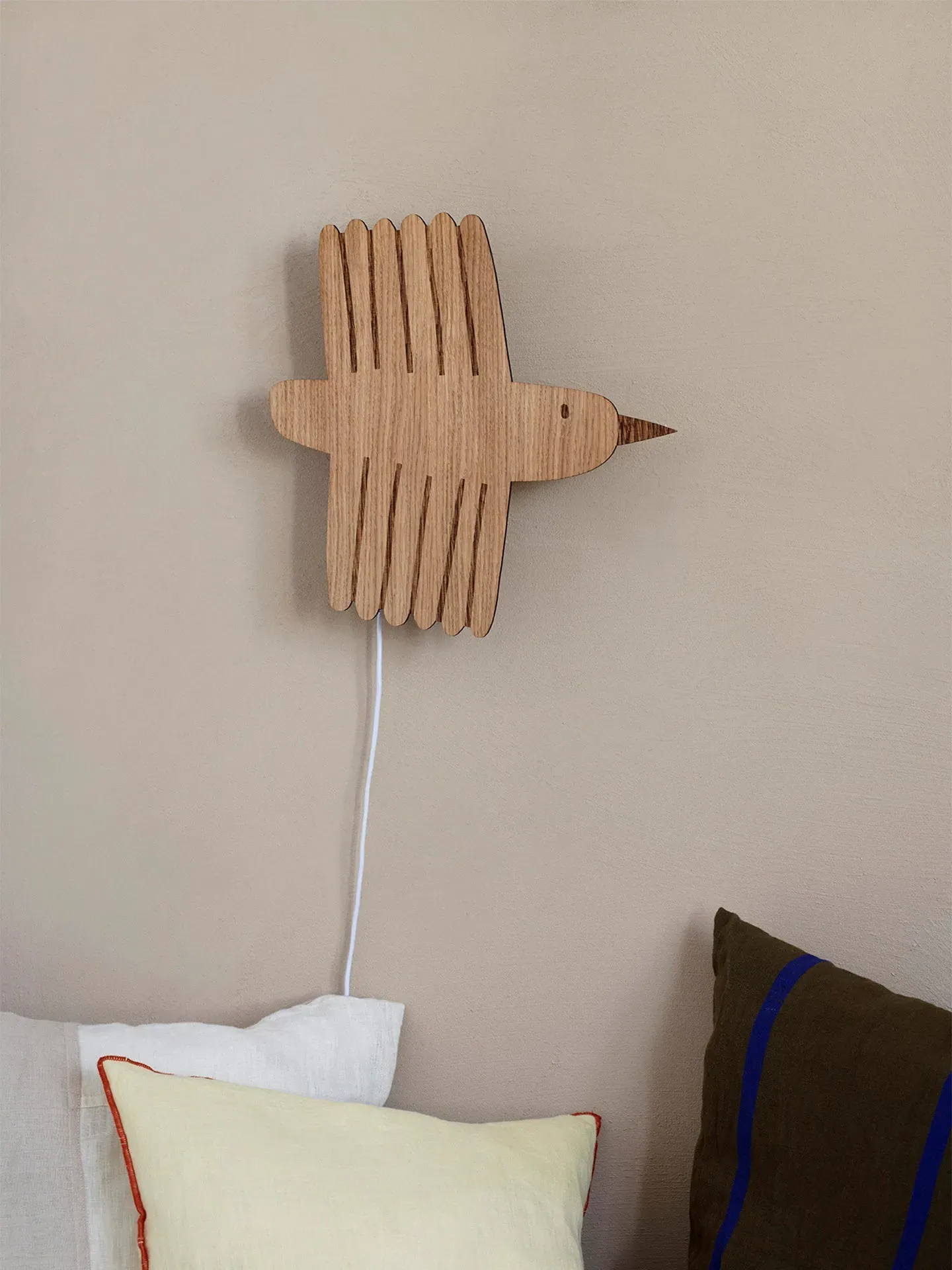 Bird Lamp - Oiled Oak