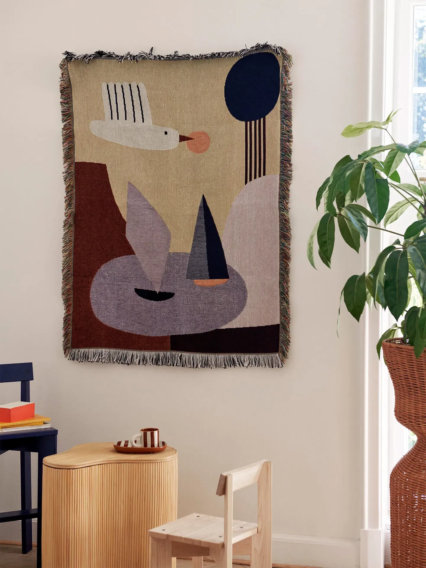 Bird Tapestry Blanket