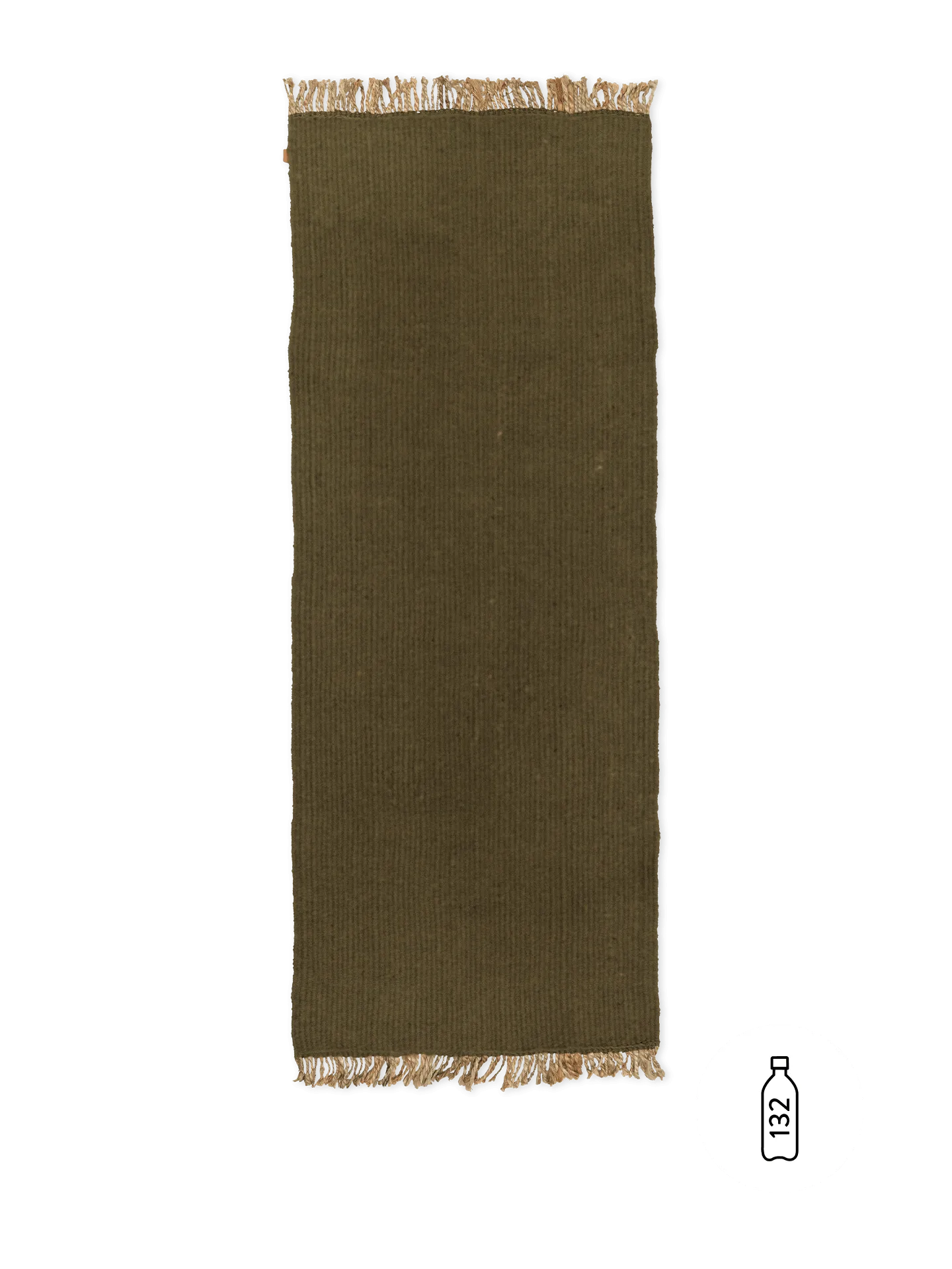 Block Runner - Olive/Natural, Jute