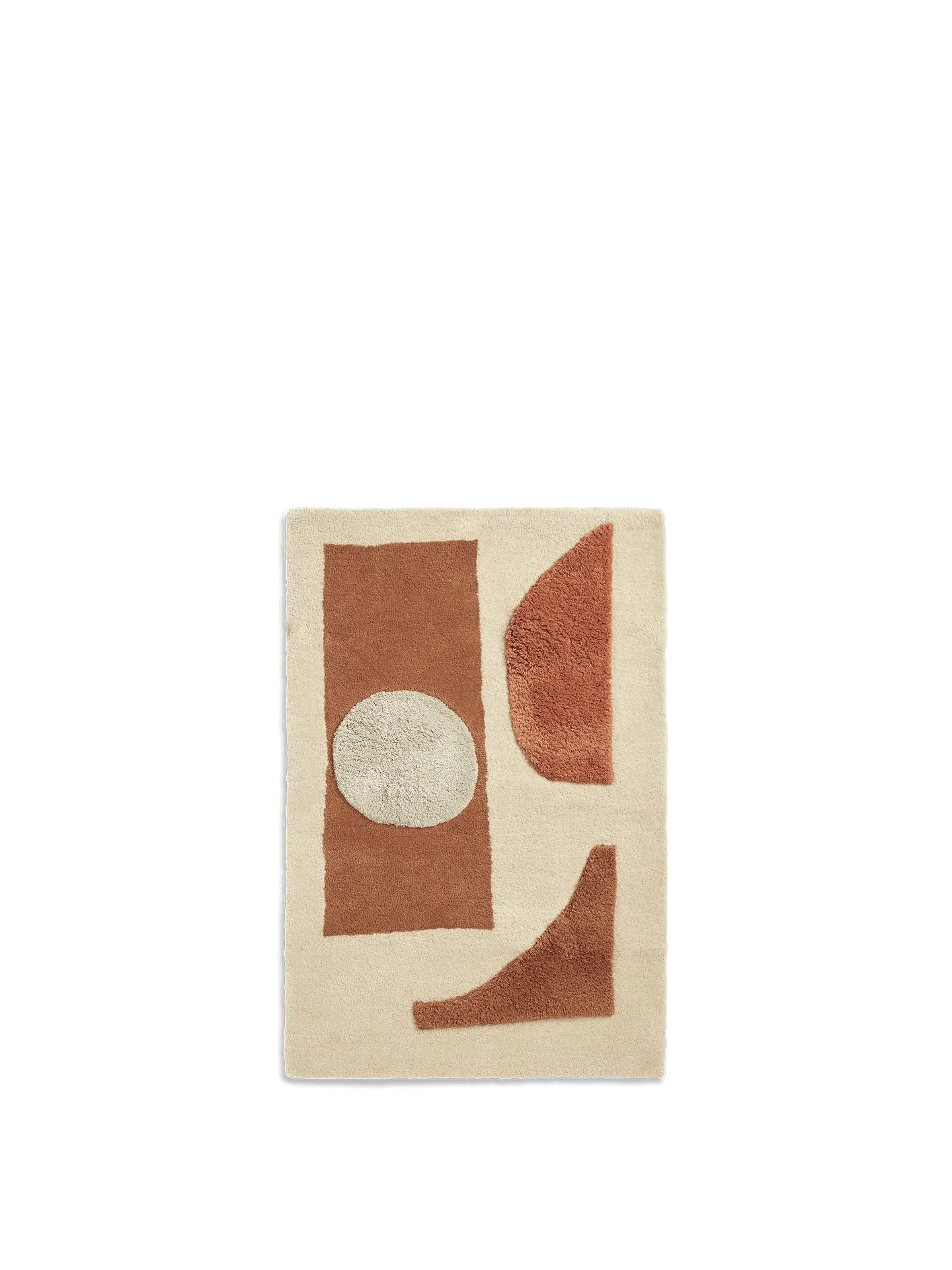 Bloco Tufted Rug - Blush, Off-White image