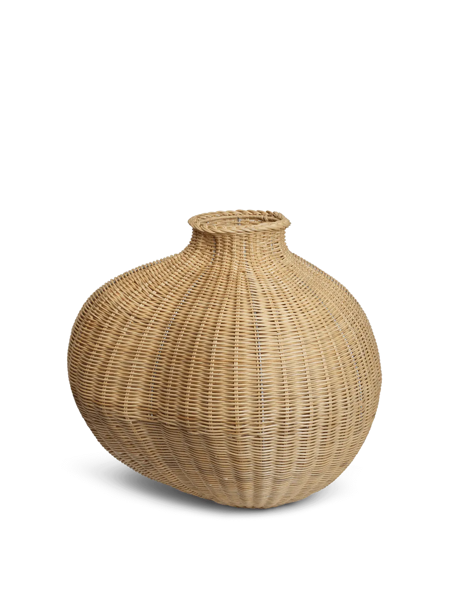 Bola Braided Floor Vase - Natural image