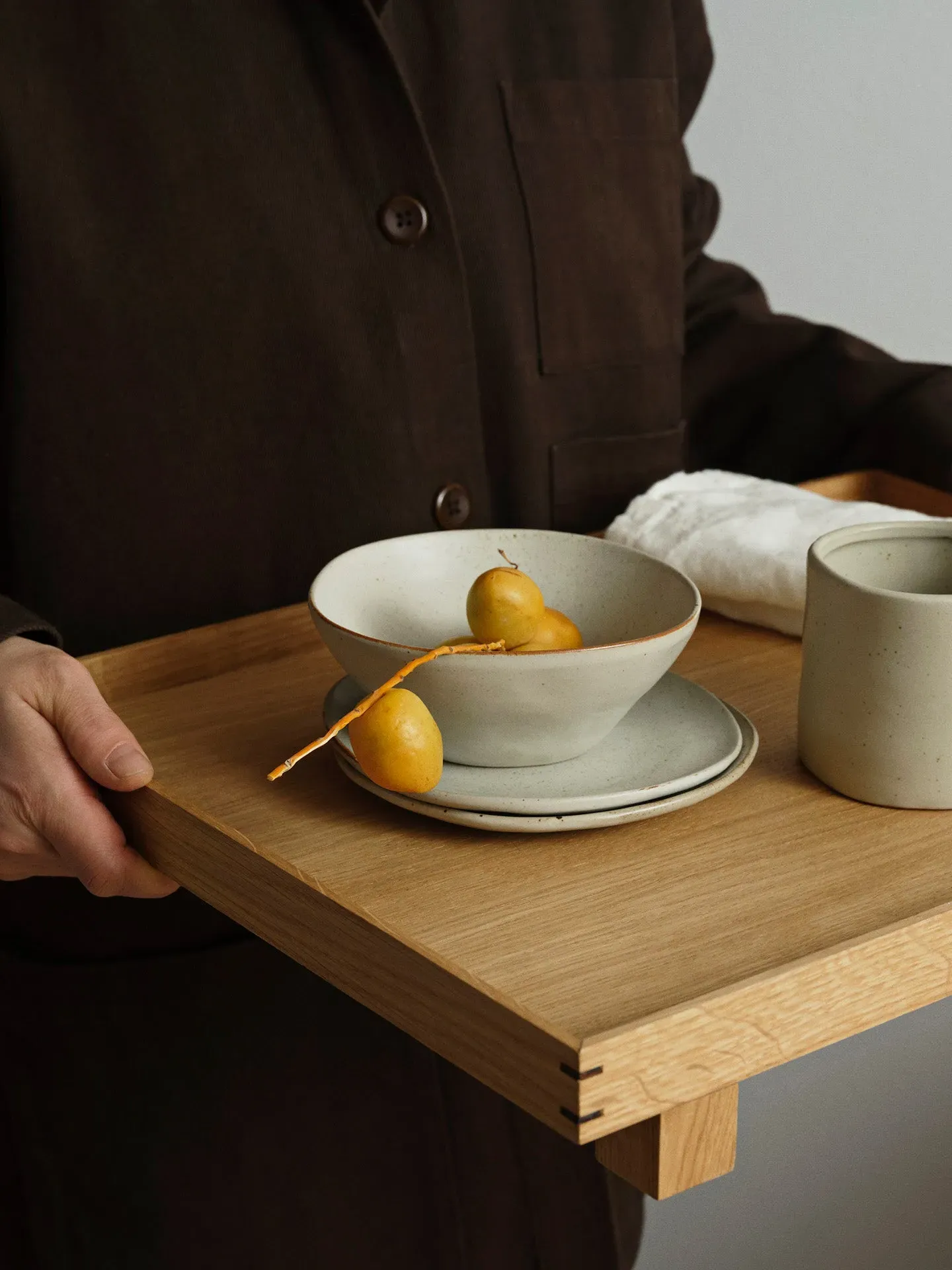 Bon Large Wooden Tray - Oak