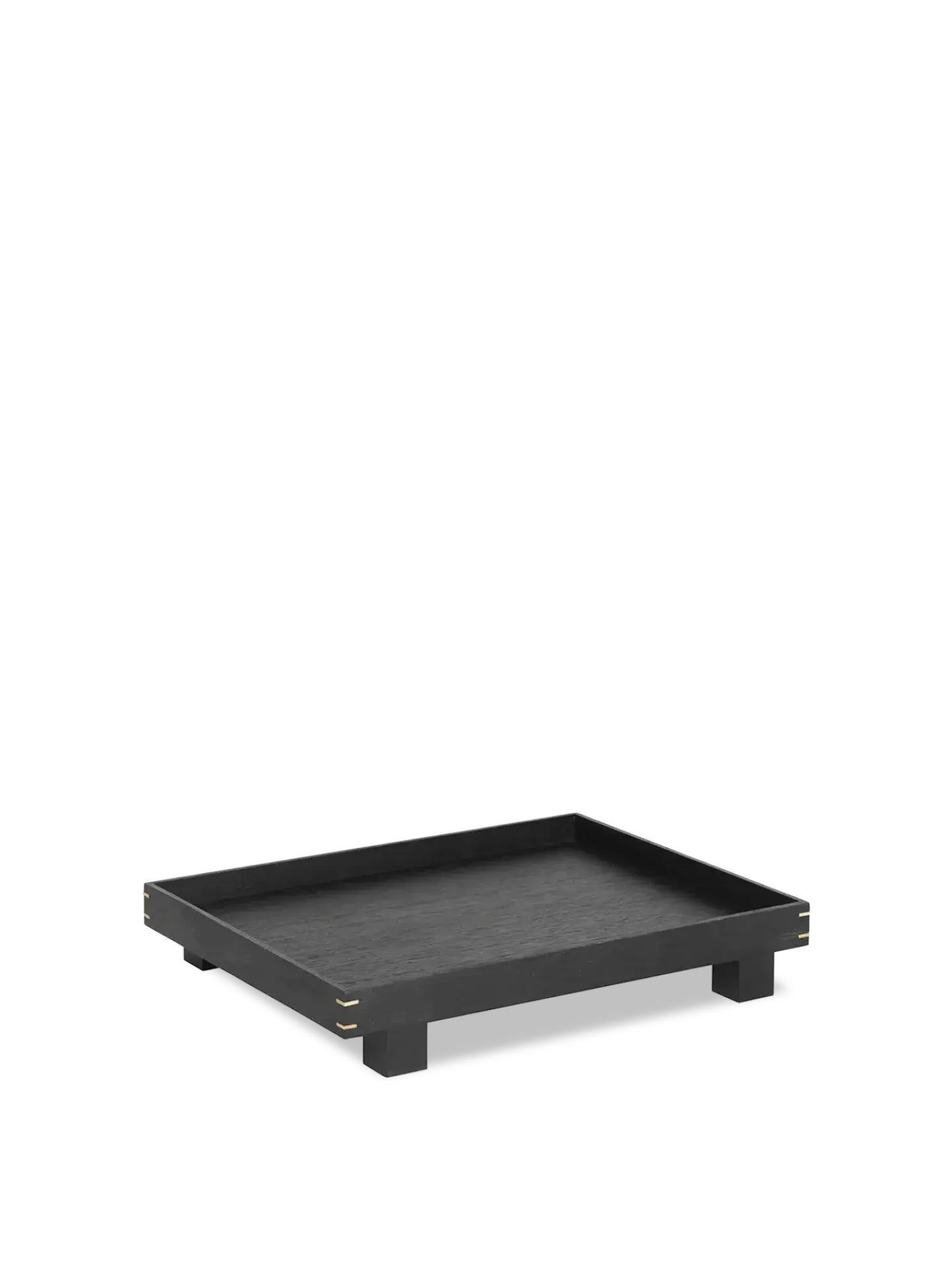 Bon Small Wooden Tray - Black Painted Oak