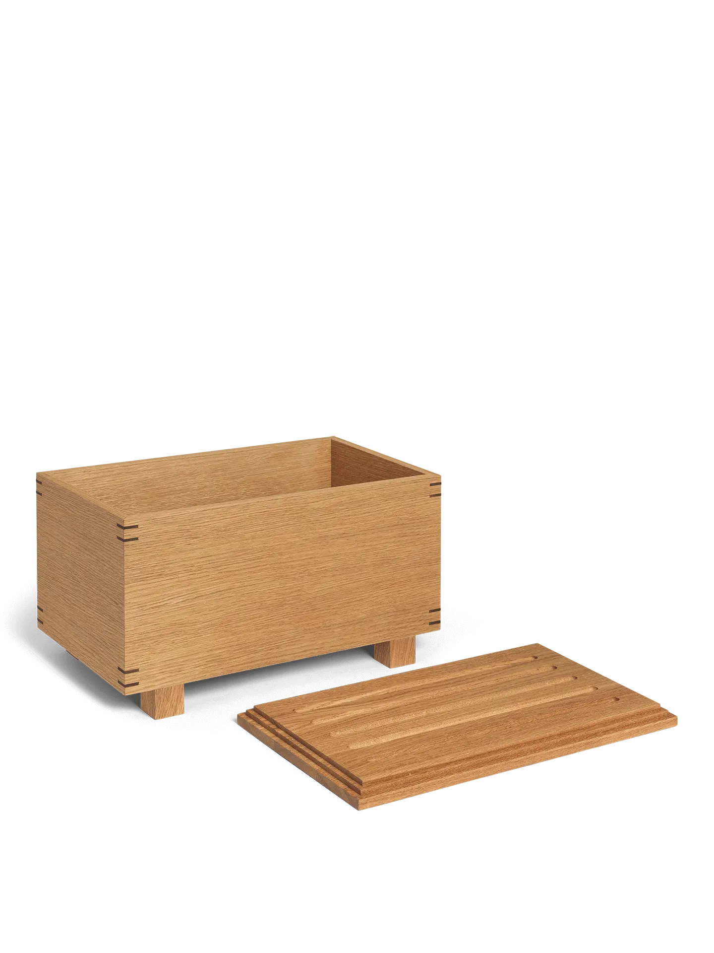 Bon Wooden Storage Box - Oiled Oak image