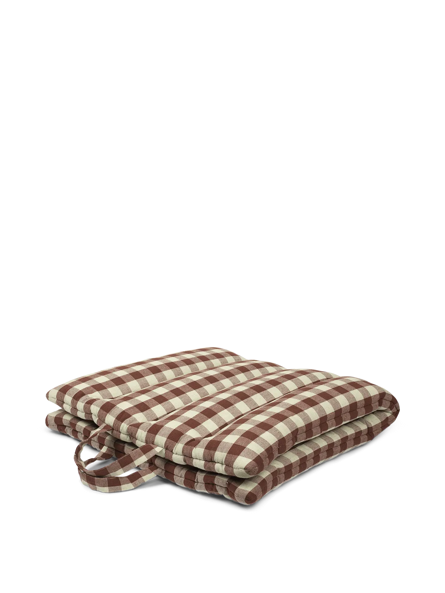 Bothy Check Folding Mat - Cinnamon/Grey Green