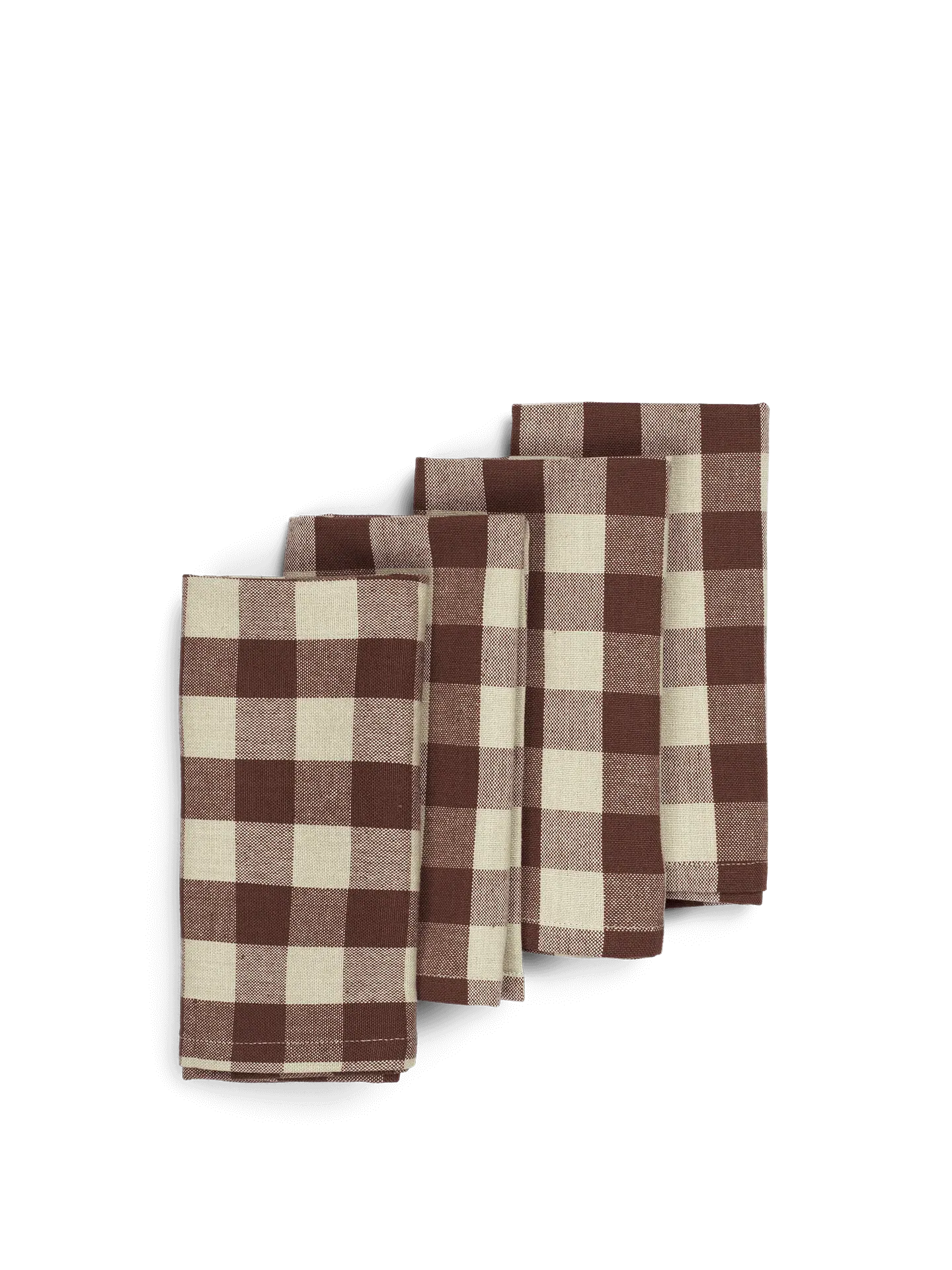 Bothy Check Napkins Set of 4 - Cinnamon image