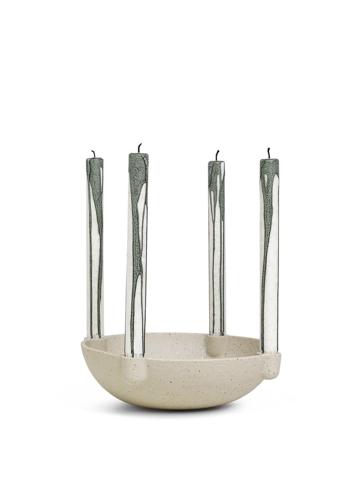 Bowl Large Candle Holder - Sand, Ceramic