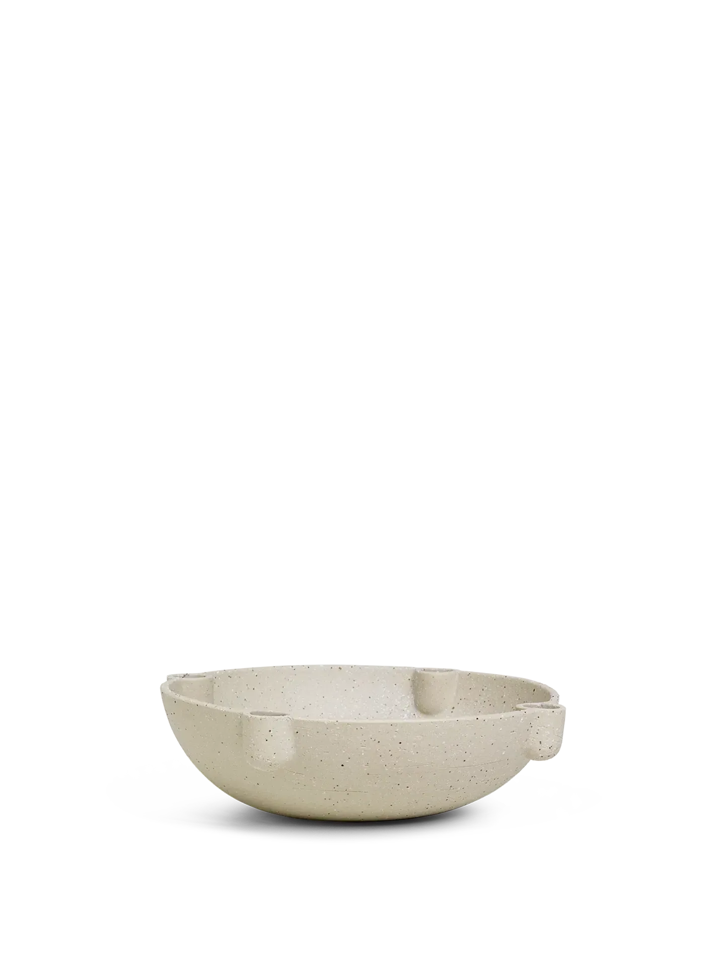 Bowl Large Candle Holder - Sand, Ceramic
