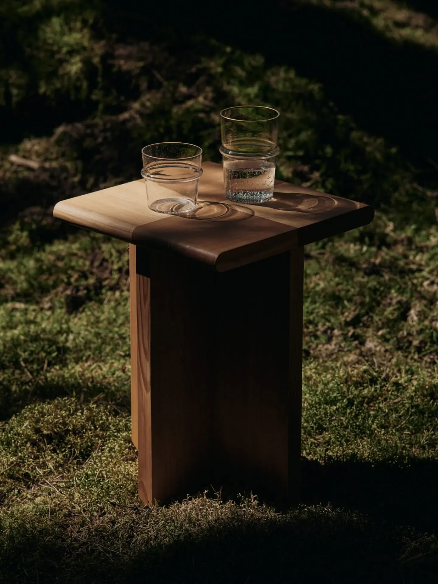 Boya Tall Glasses Set of 2 - Clear with Bubbles