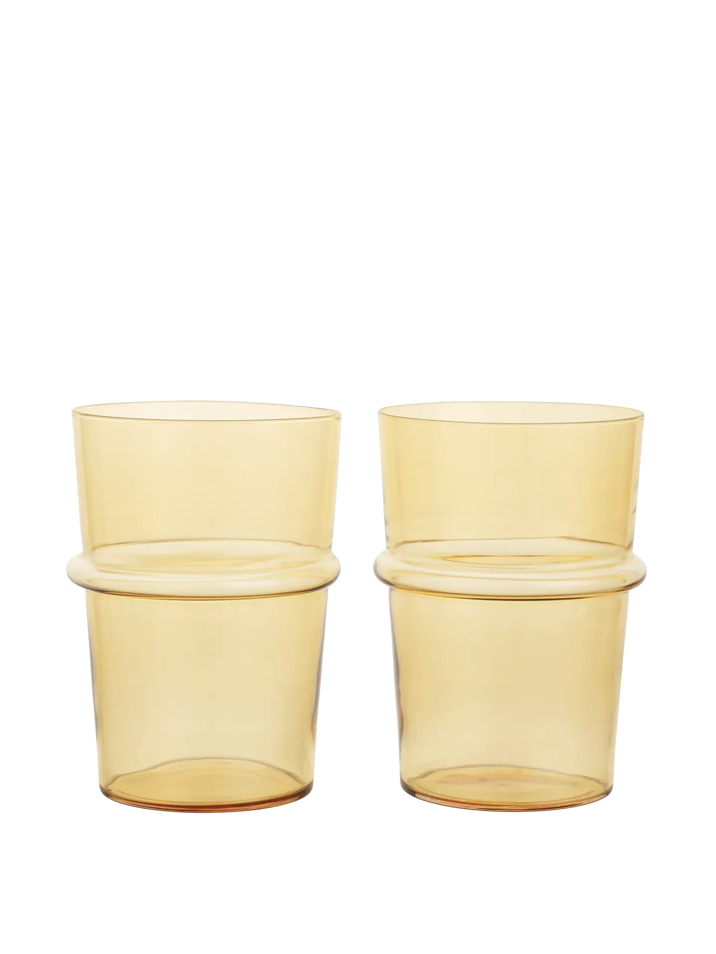 Boya Tall Glasses Set of 2 - Yellow