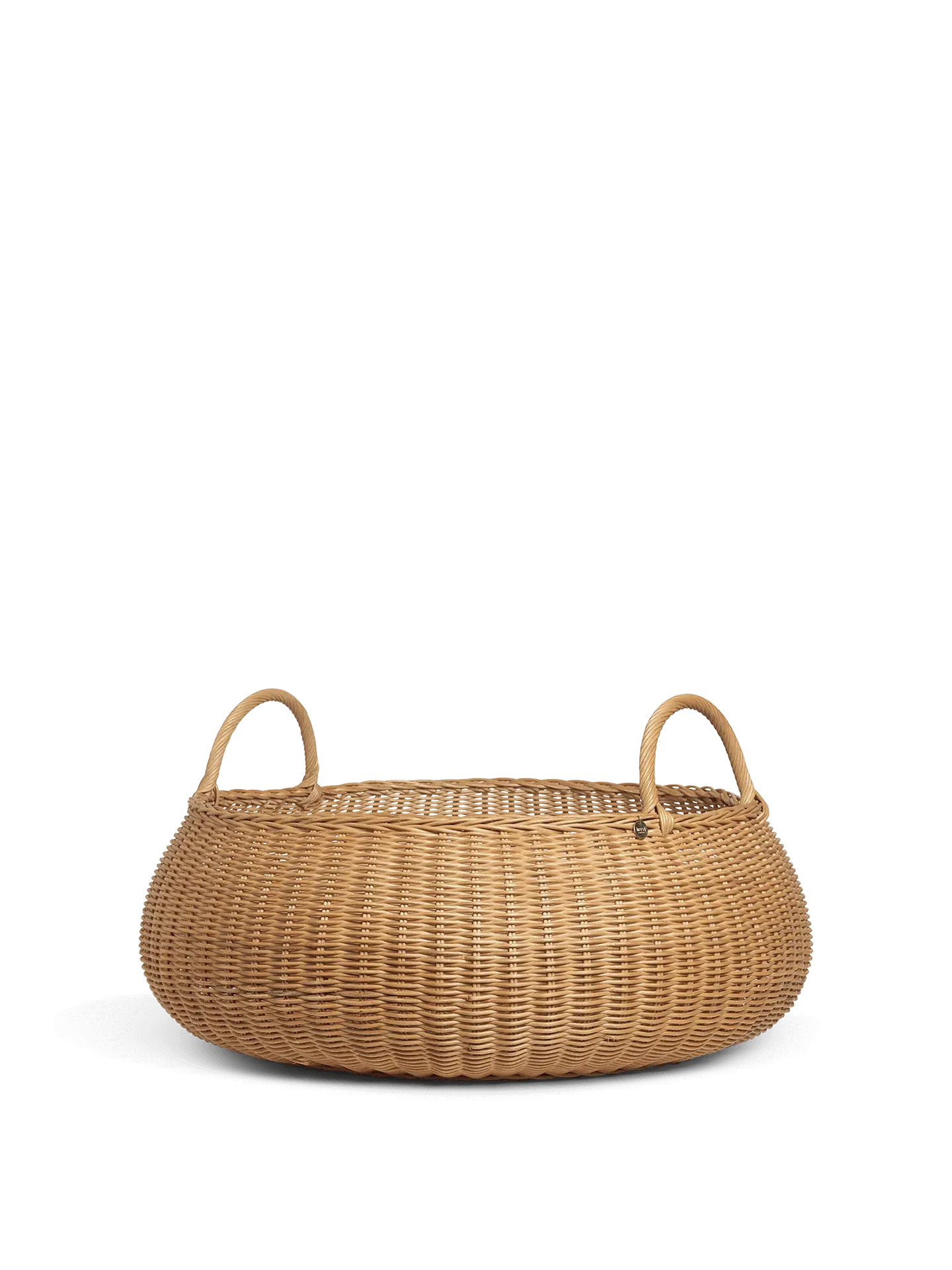 Braided Basket - Low - Natural image