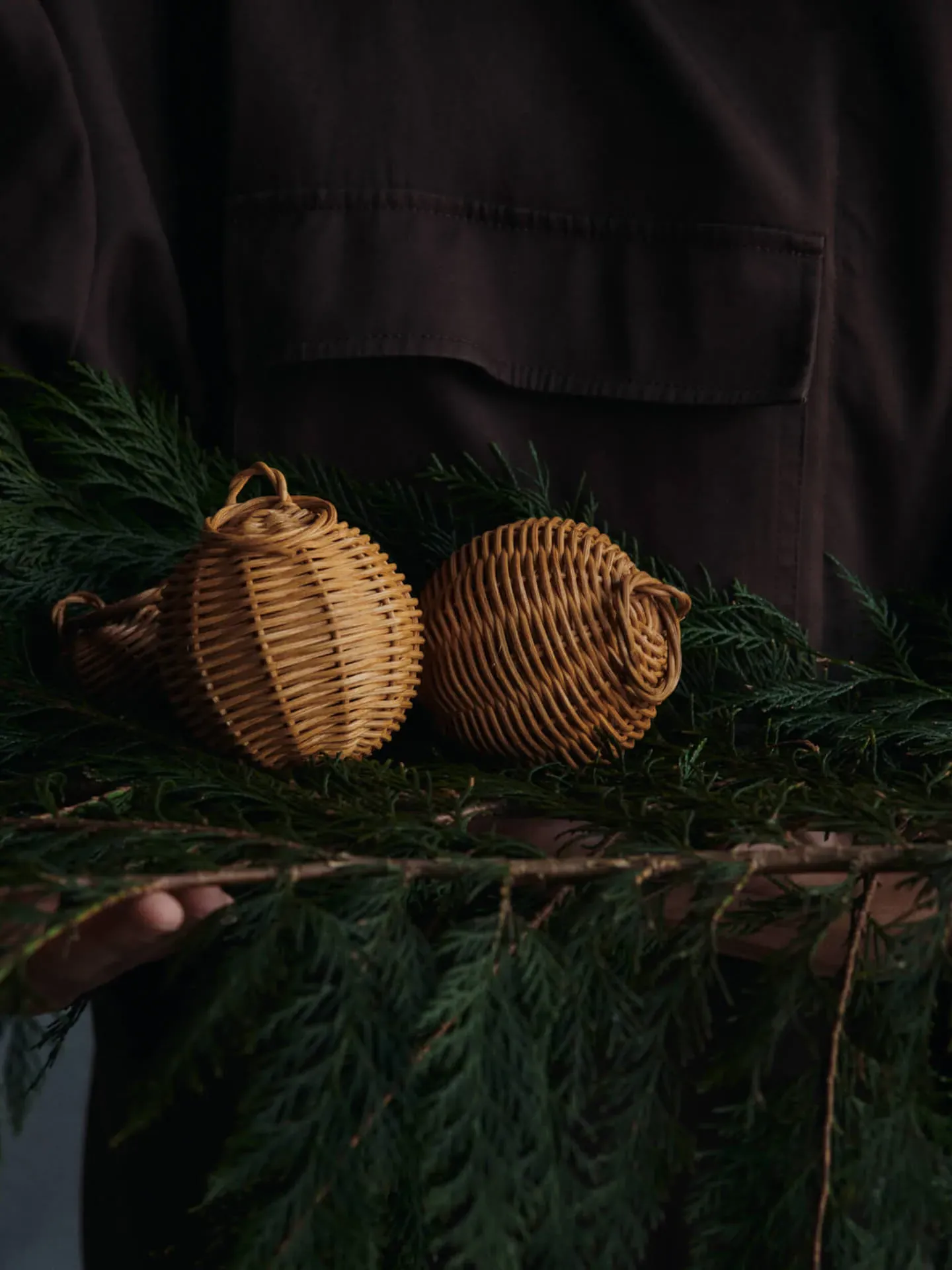 Braided Baubles Set of 2 - Natural