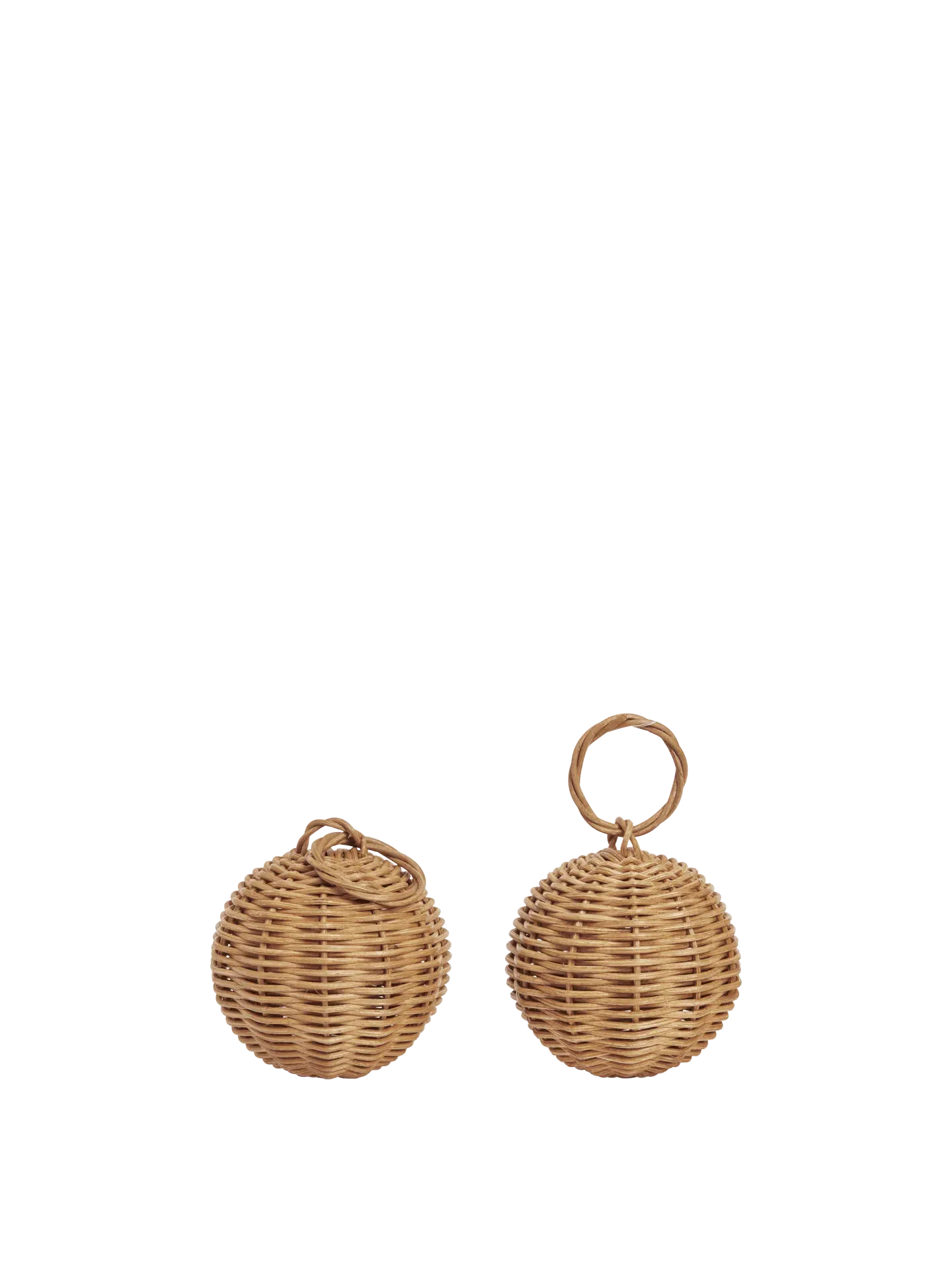 Braided Baubles Set of 2 - Natural