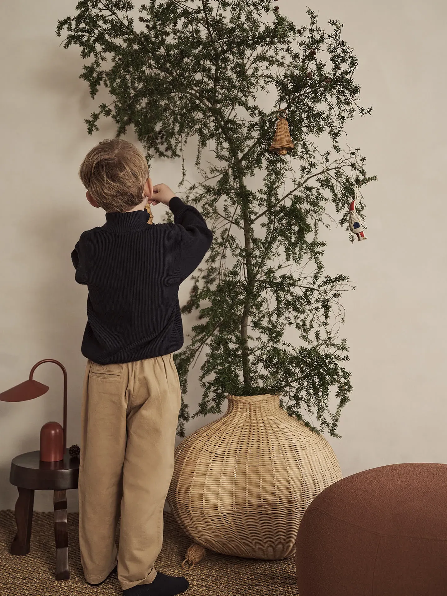 Braided Bell Baubles Set of 3 - Natural